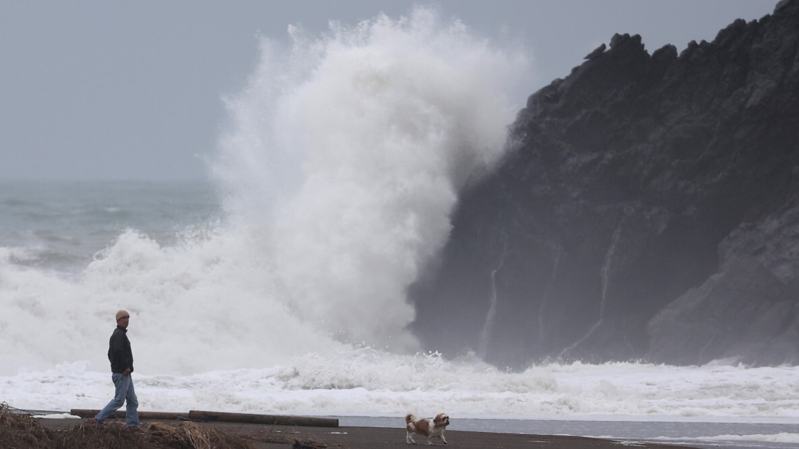 Rogue Wave Drowns Fisherman, Surfer Attempts Rescue (Video)