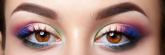 Wear a fun bottom eyeliner color