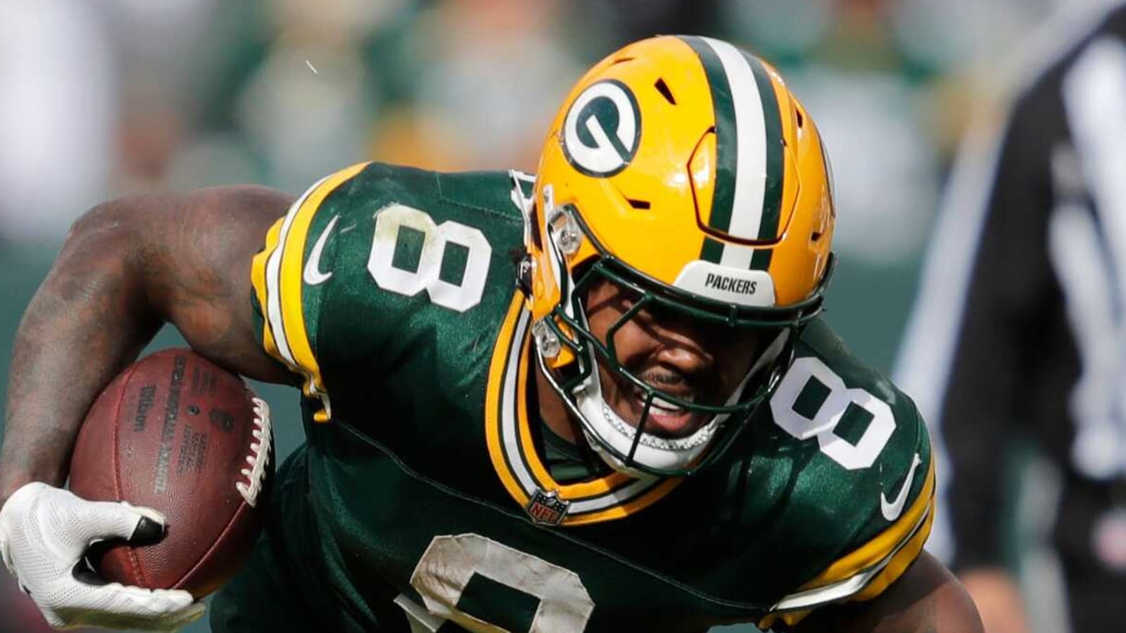 Watch: Packers' Jacobs ends streak without a receiving TD