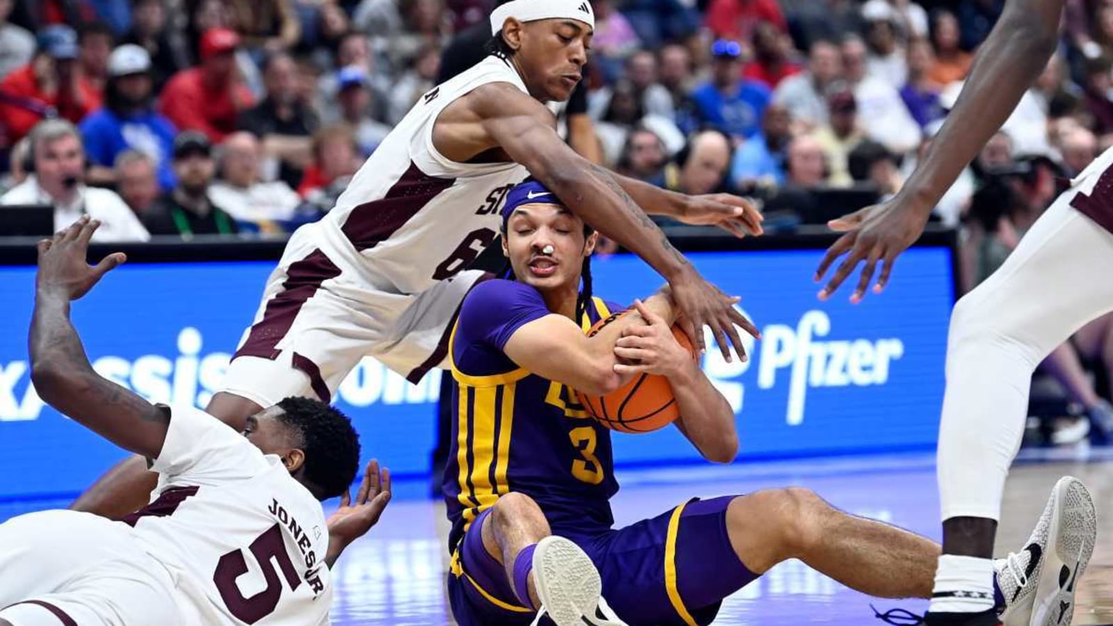 LSU Men&#39;s Basketball Falls to Mississippi State In Opening Round of SEC Tournament