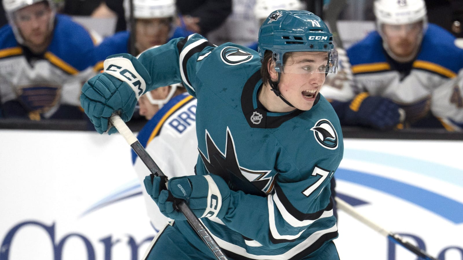 Sharks update status of Macklin Celebrini for second game