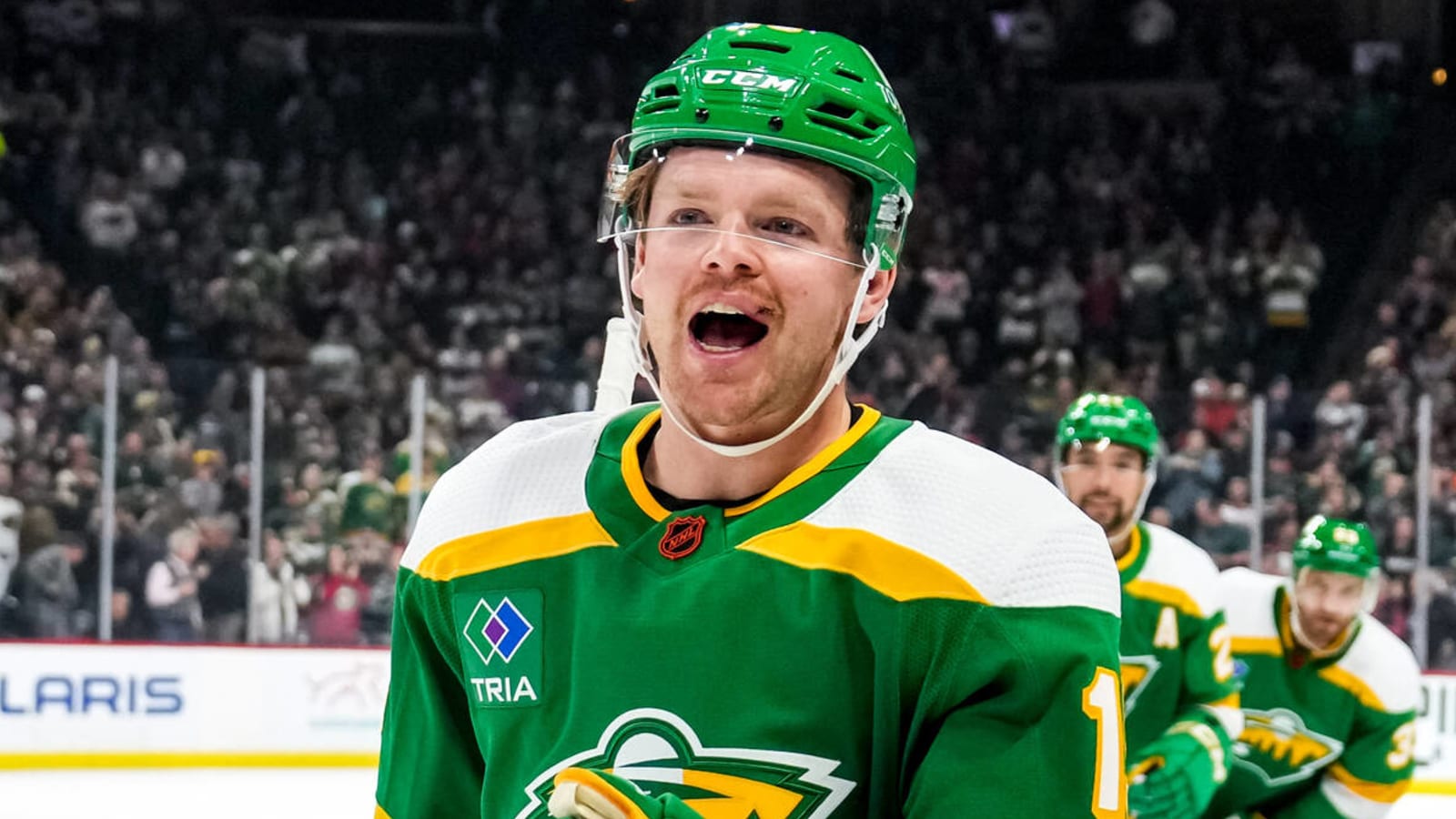 Wild's Shaw to have hearing for kneeing Sharks' Svechnikov