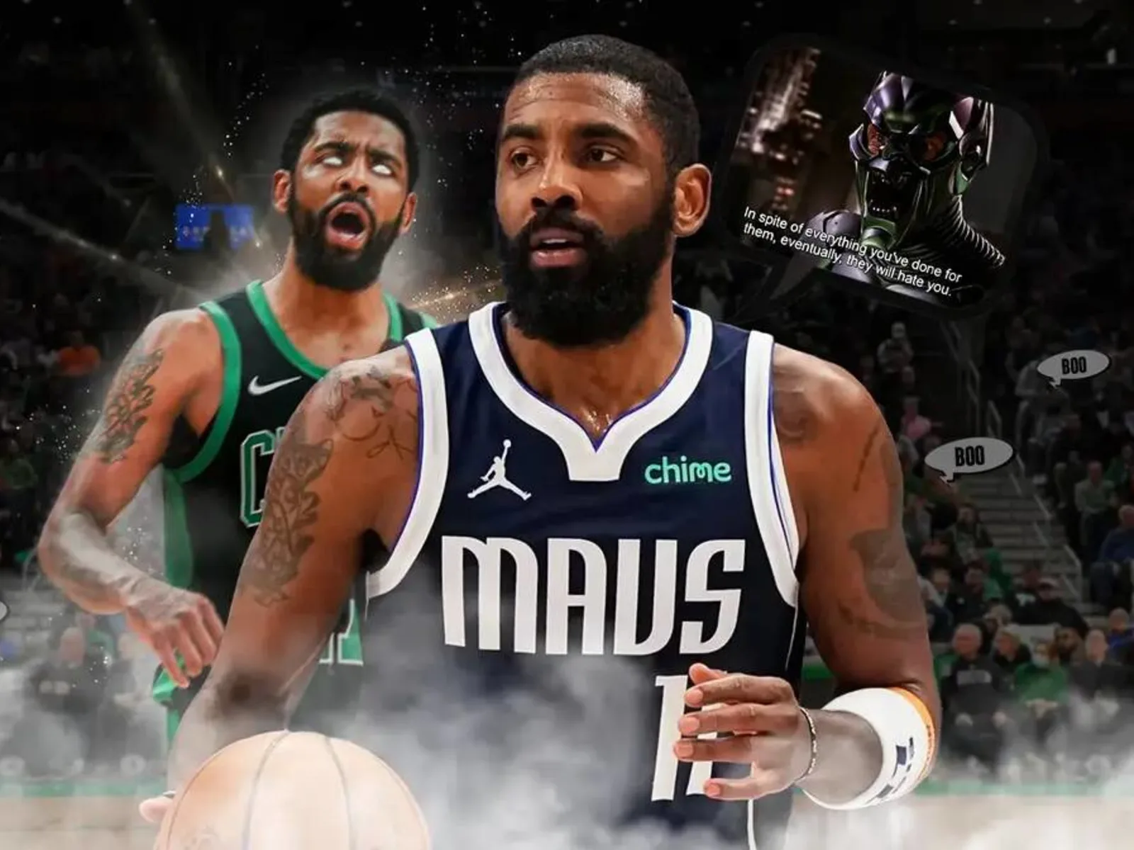 Mavericks Kyrie Irving s classy reaction to Celtics hate after TD
