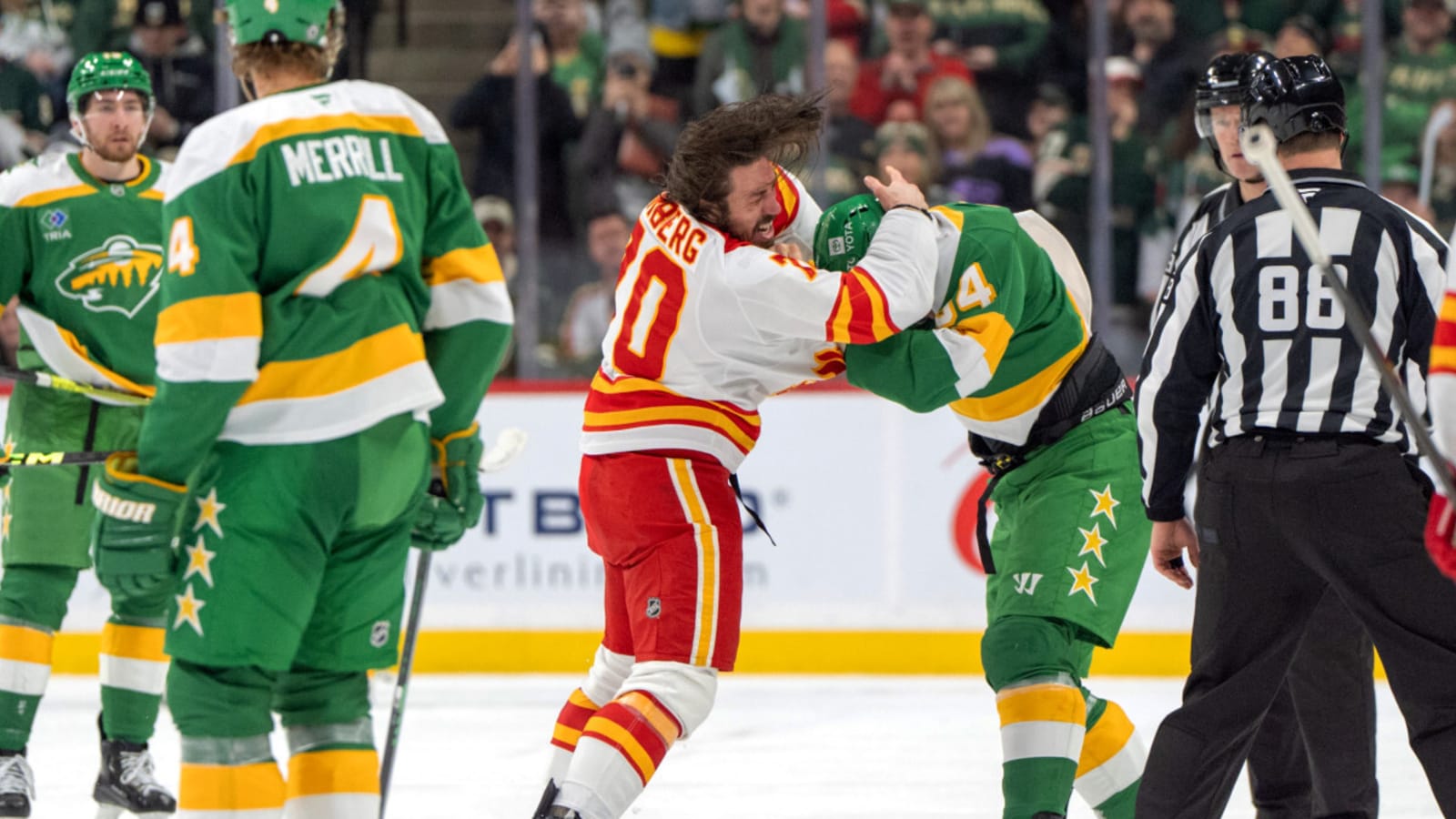 Wild&#39;s late push comes up short in chippy loss to Flames