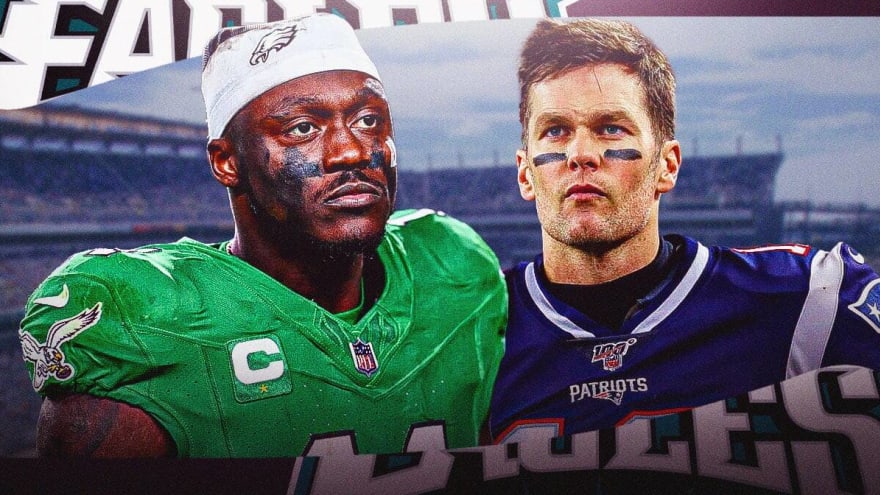 Eagles’ AJ Brown clarifies Tom Brady profile picture choice after Patriots rumors