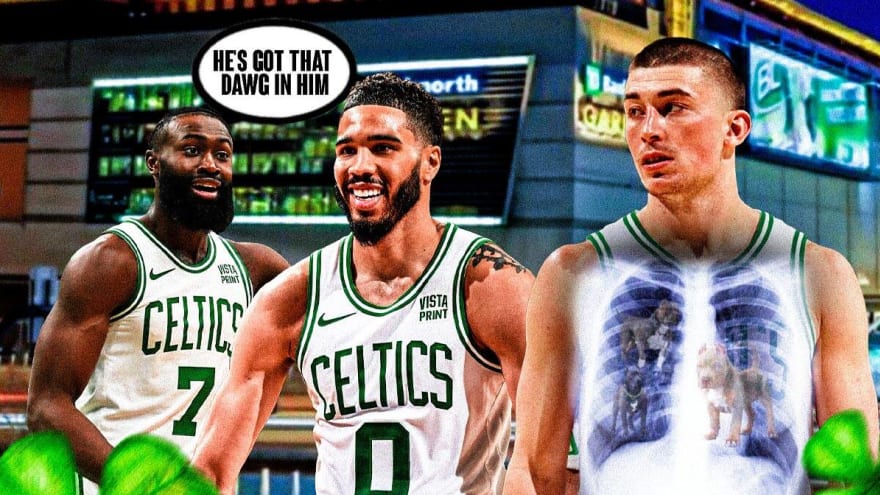 Celtics’ Jayson Tatum, Jaylen Brown give major Payton Pritchard props after Game 3 win