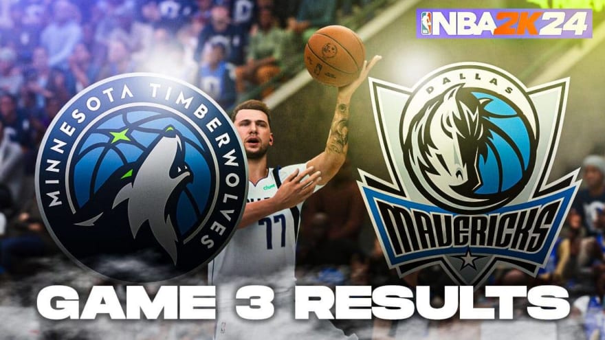 Timberwolves vs. Mavericks Game 3 Results According To 2K24
