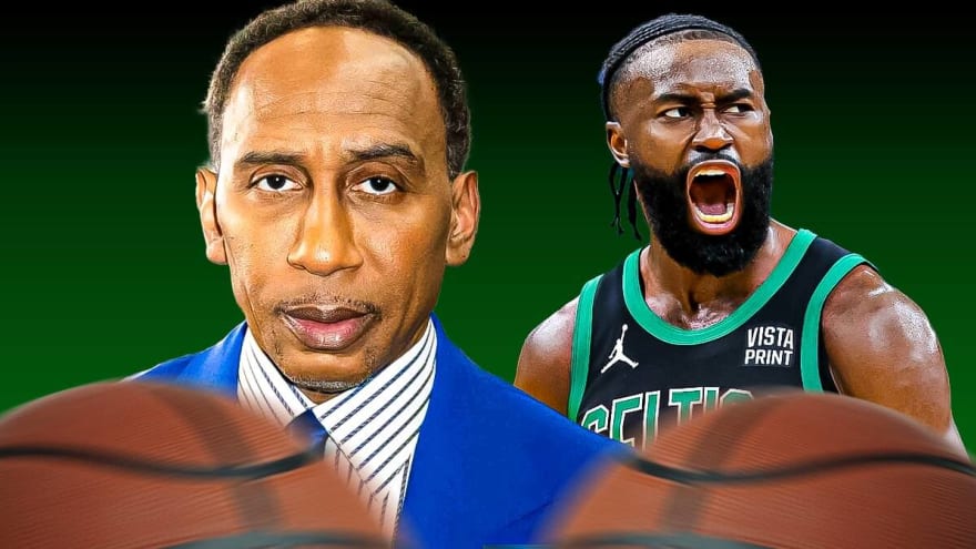 Stephen A. Smith reacts to Celtics star Jaylen Brown’s fiery call-out
