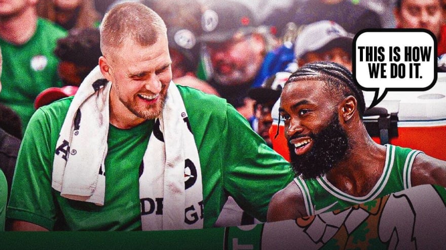 How Jaylen Brown is prepping Kristaps Porzingis for Celtics playoff comeback