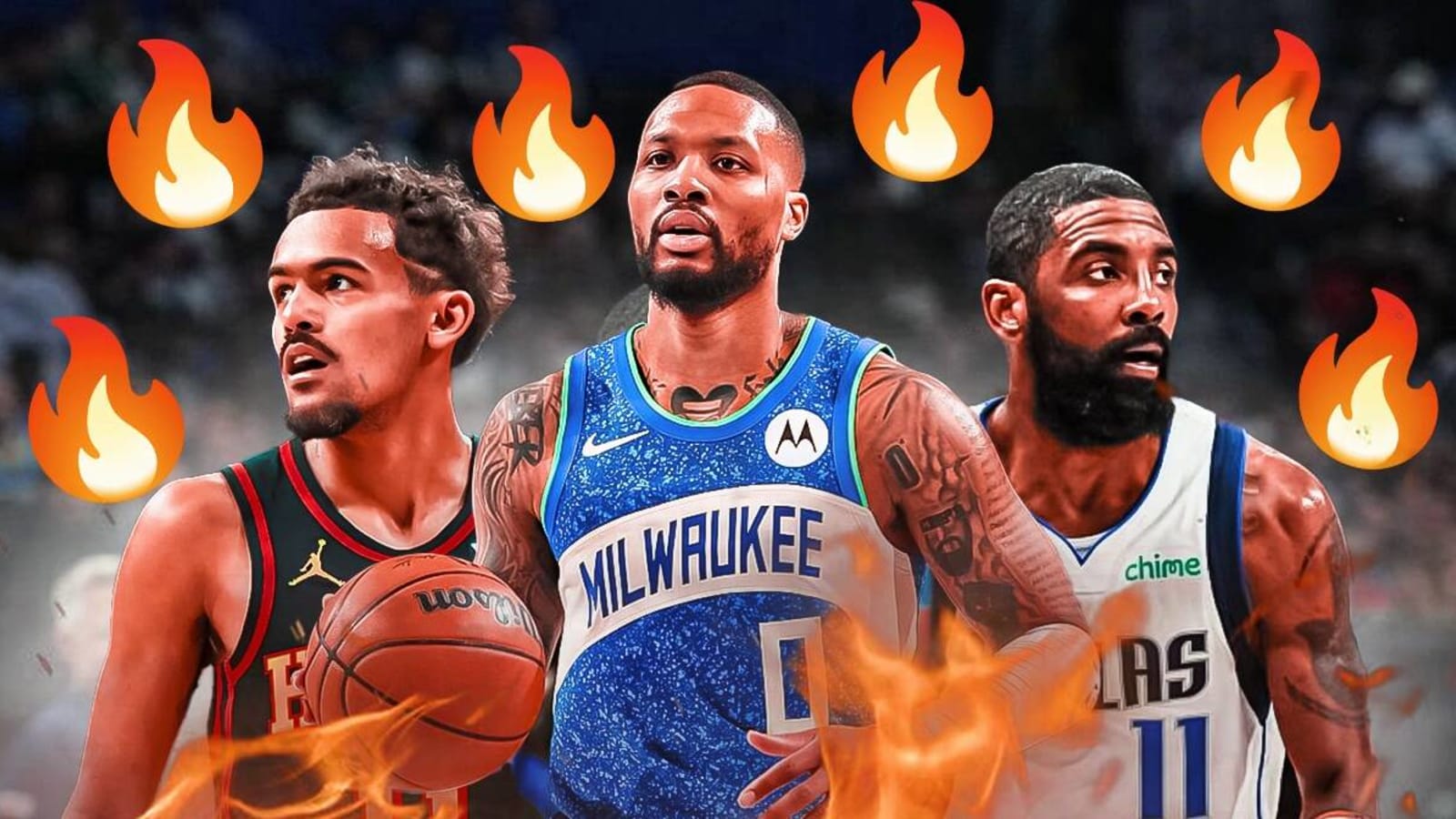 Mavericks Damian Lillard Trae Young NBA stars react to Kyrie