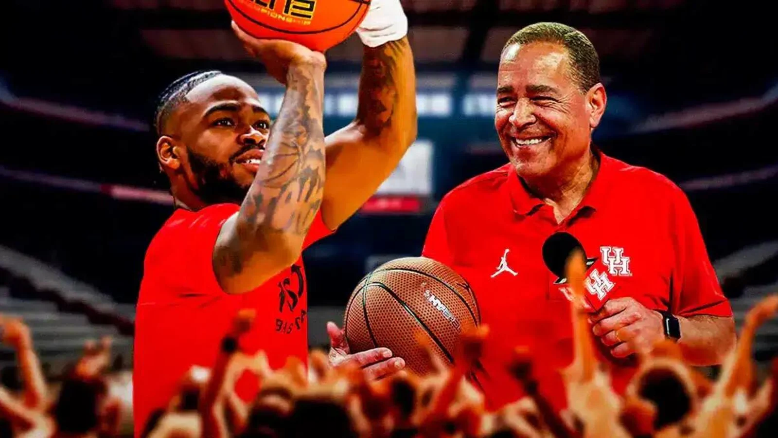 Houston basketball’s Kelvin Sampson reacts to Jamal Shead’s buzzer-beater vs. Oklahoma