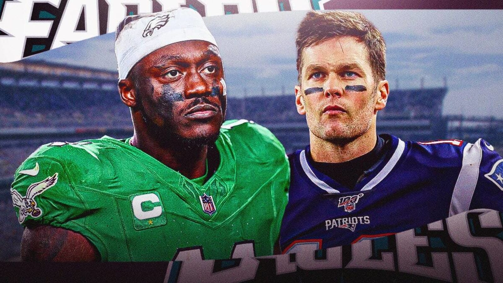 Eagles’ AJ Brown clarifies Tom Brady profile picture choice after Patriots rumors