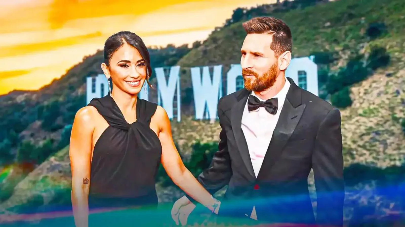 Lionel Messi and his wife hang out with Hollywood star