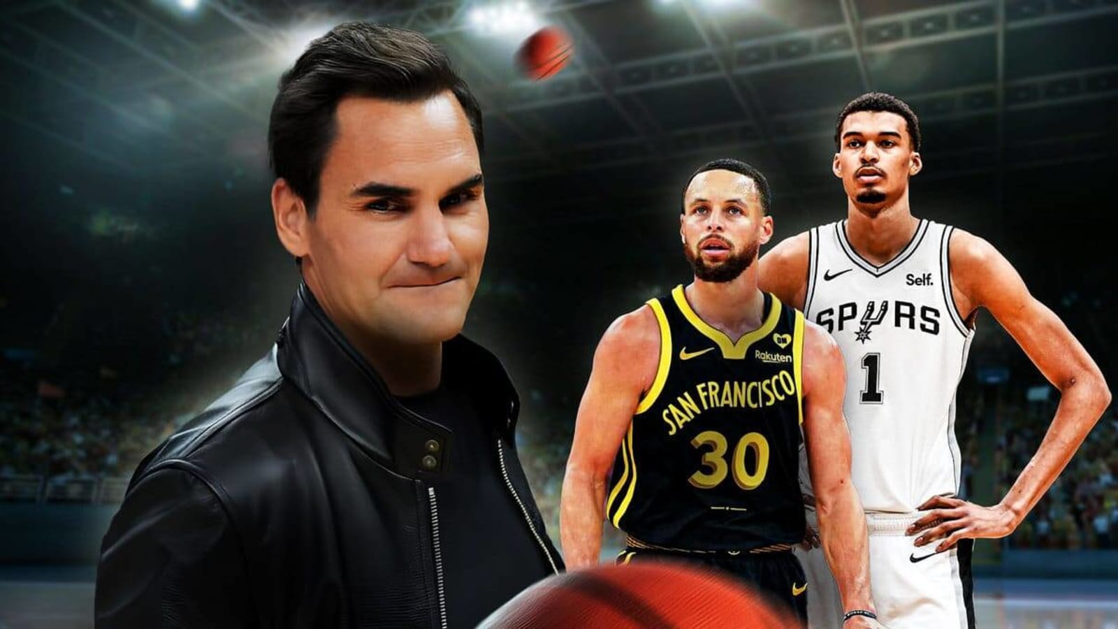 Warriors: 20x Grand Slam champ Roger Federer steals the show during Spurs game