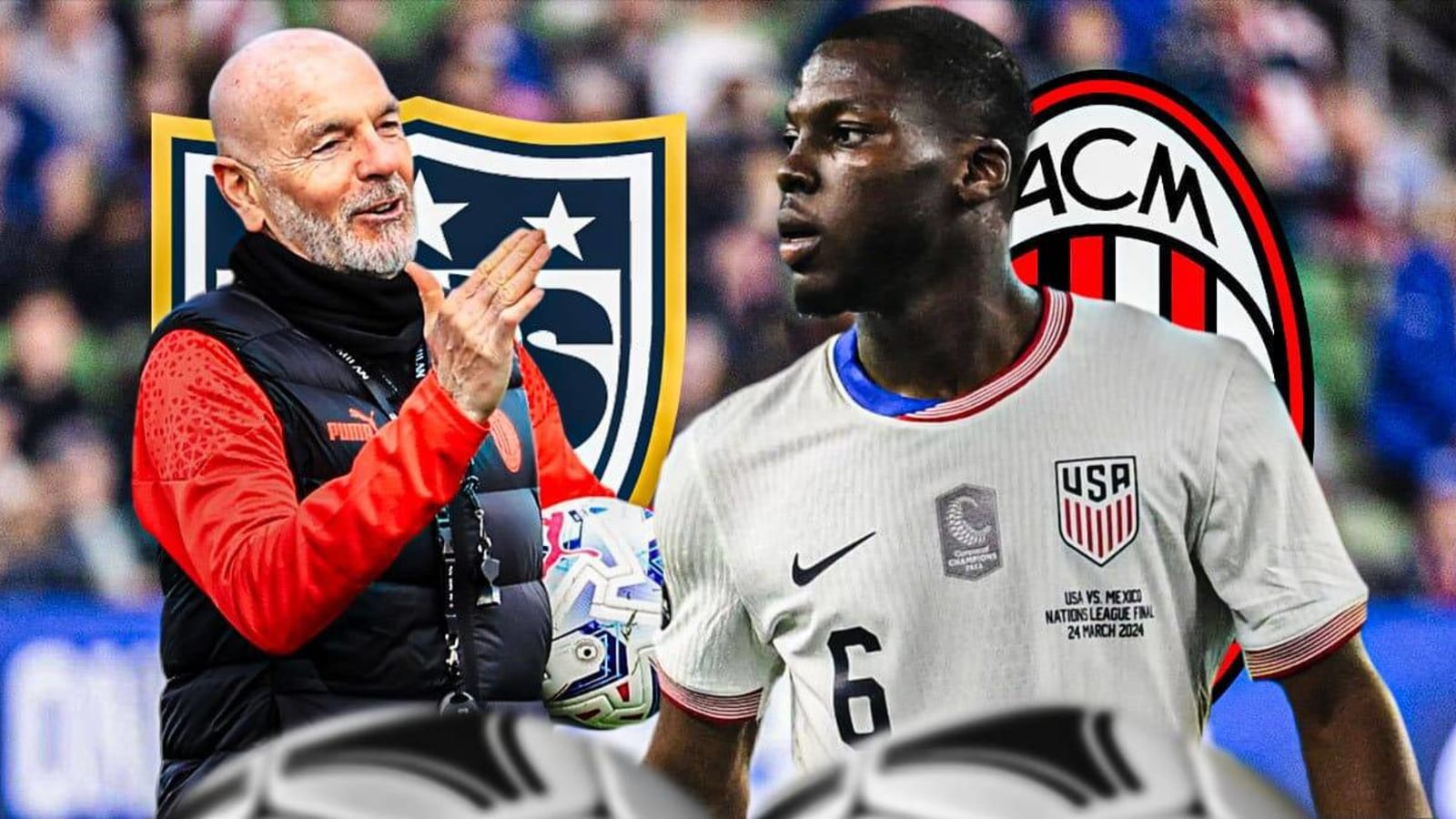 USMNT’s Yunus Musah gets trolled by AC Milan boss Stefano Pioli on pitch