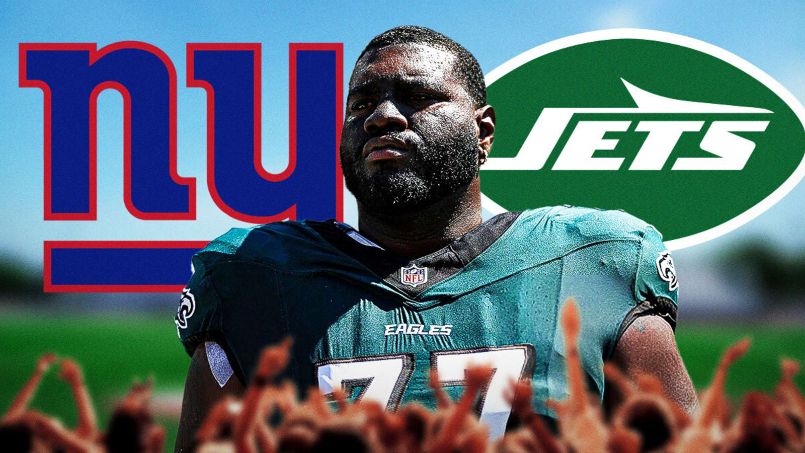 Eagles’ Mekhi Becton shades Jets, MetLife Stadium before New York return