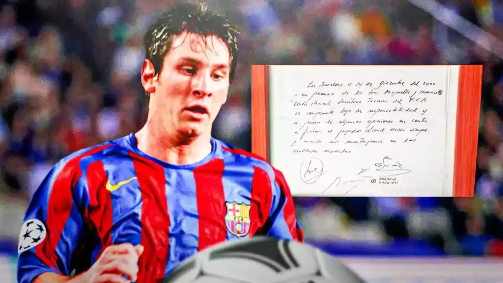 Lionel Messi’s first contract to be Barcelona auctioned