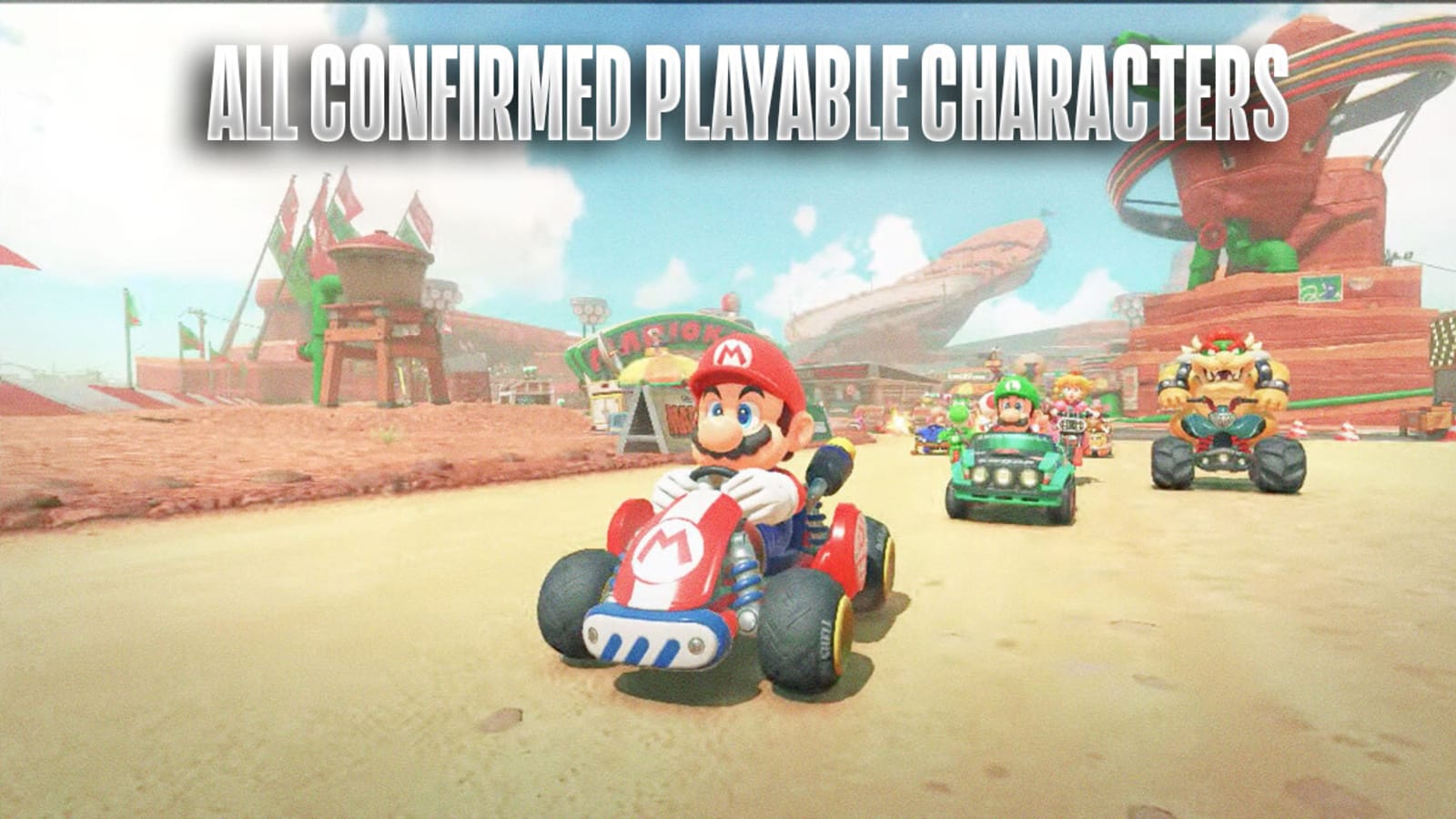 All Confirmed Playable Characters in Mario Kart 9