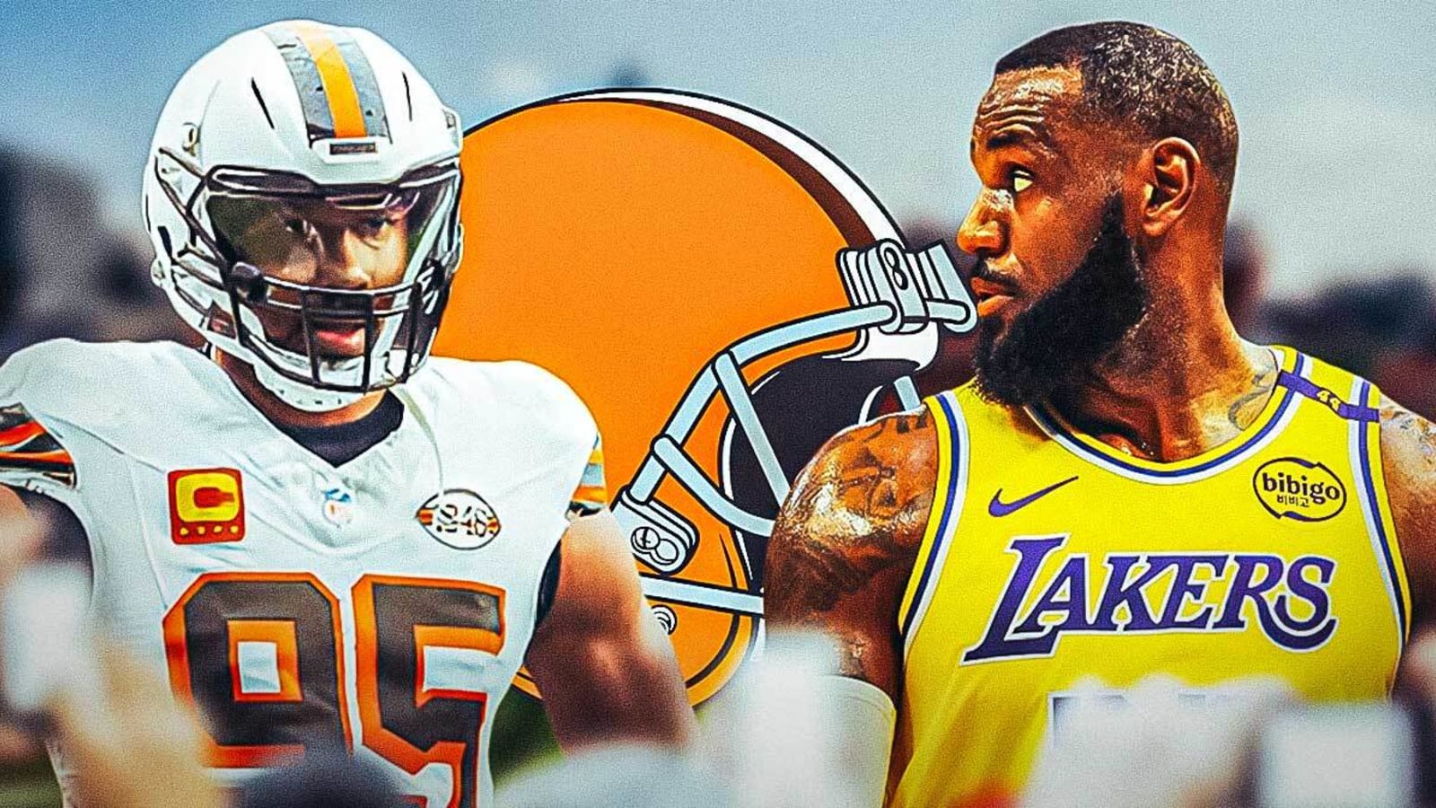 Browns’ Myles Garrett details besting ‘older man’ LeBron James