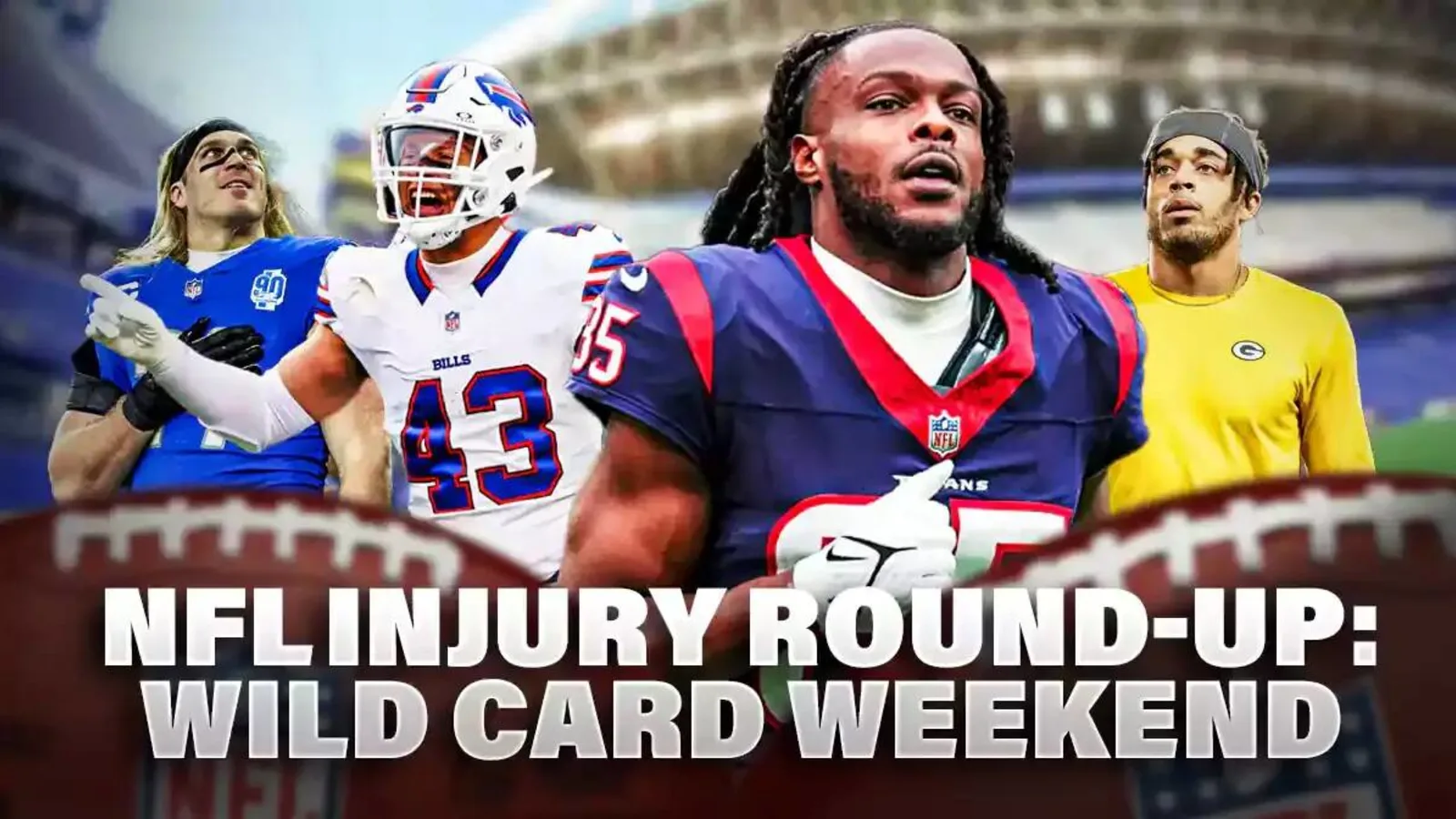 NFL Wild Card injury roundup: Noah Brown, Jaire Alexander, Bills D updates