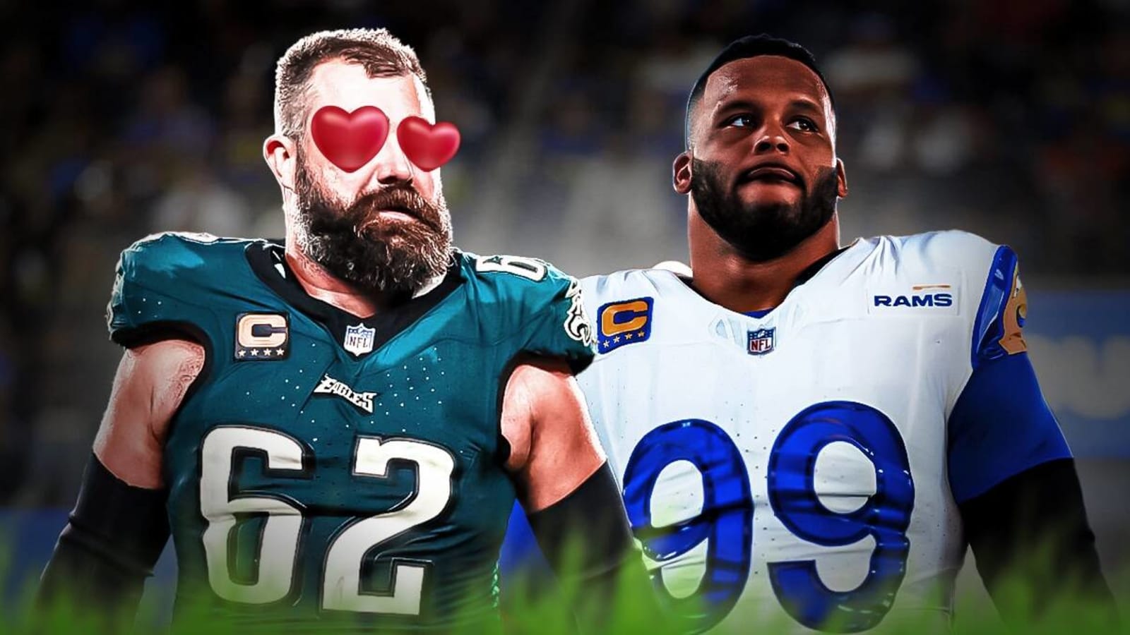 Eagles’ Jason Kelce sets record straight on mind-boggling Aaron Donald sack stat