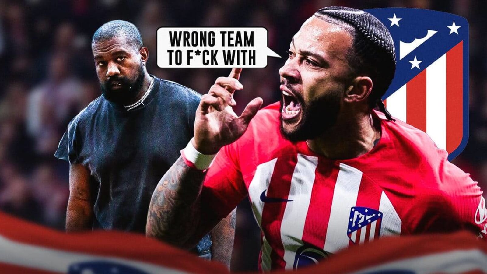 Atletico Madrid’s Memphis Depay sends weird callout to Kanye West