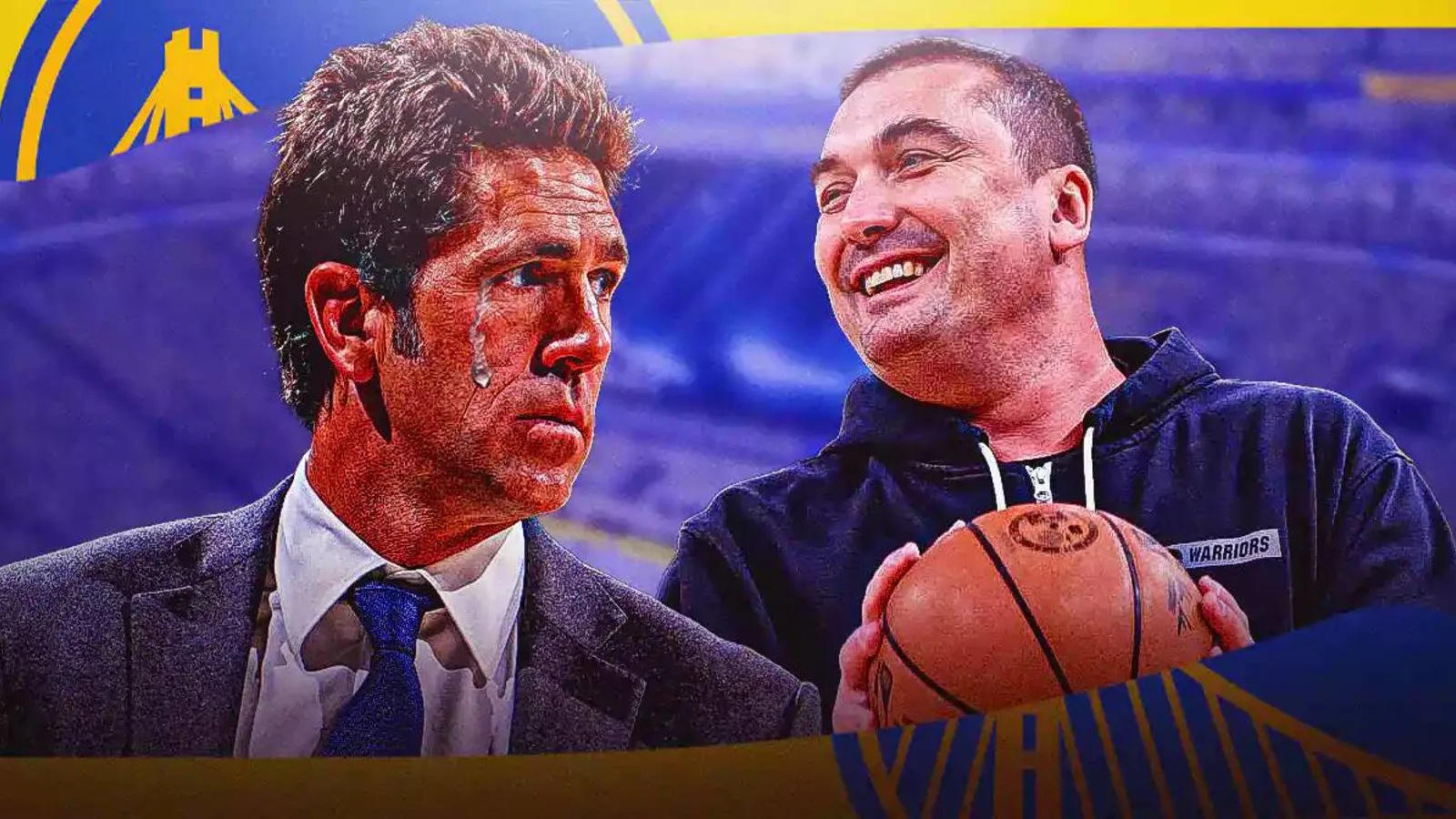 Bob Myers chokes up amid emotional Dejan Milojevic tribute