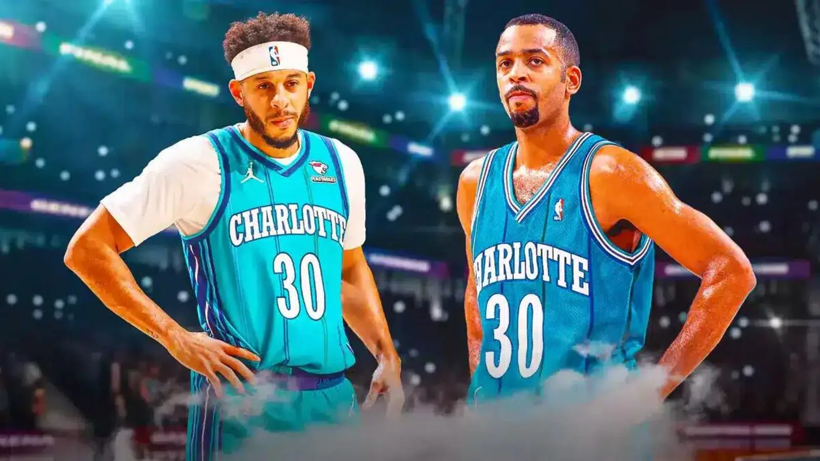 Dell curry hornets jersey deals