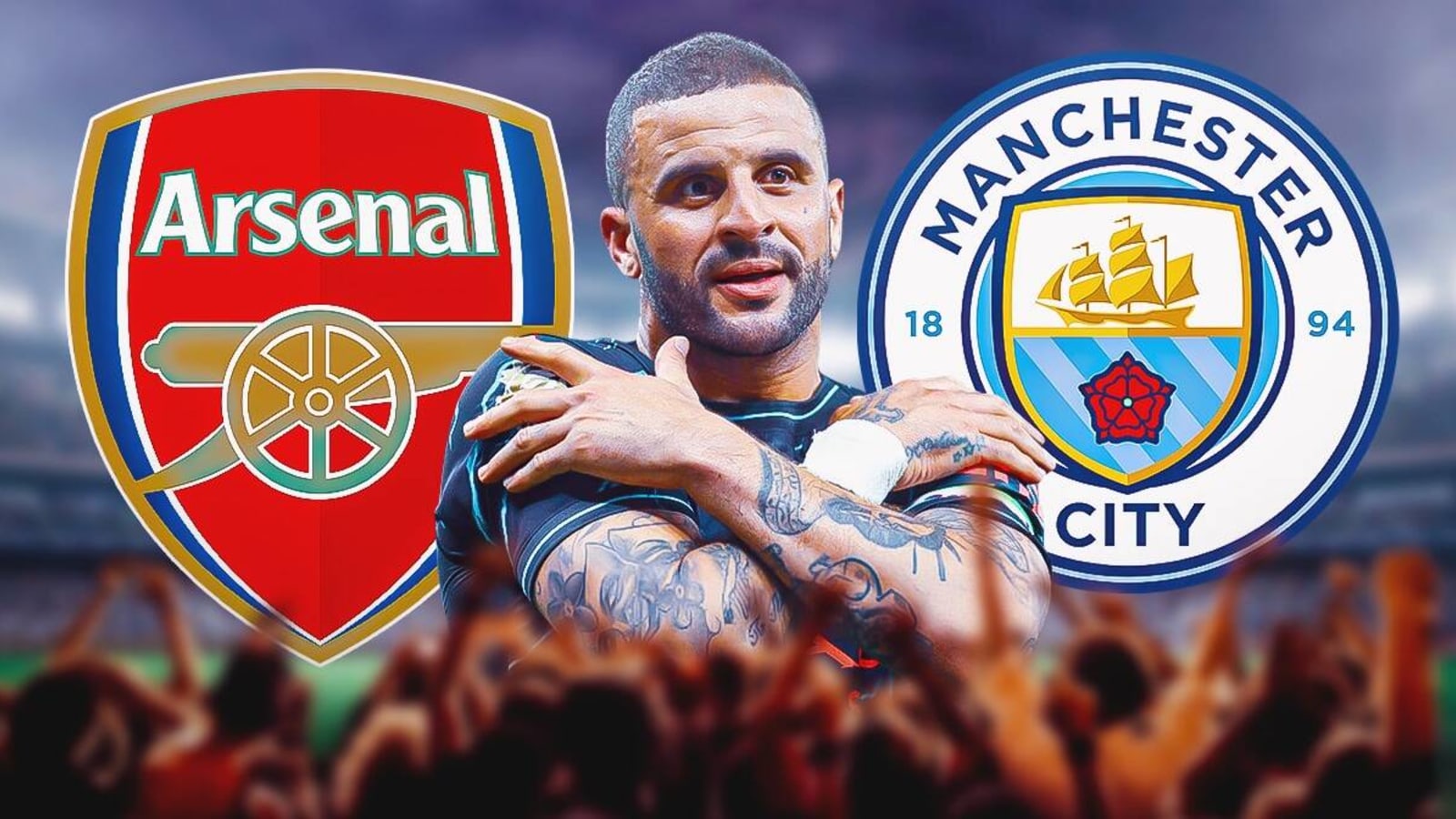 Manchester City’s Kyle Walker aims brutal dig at Arsenal fans