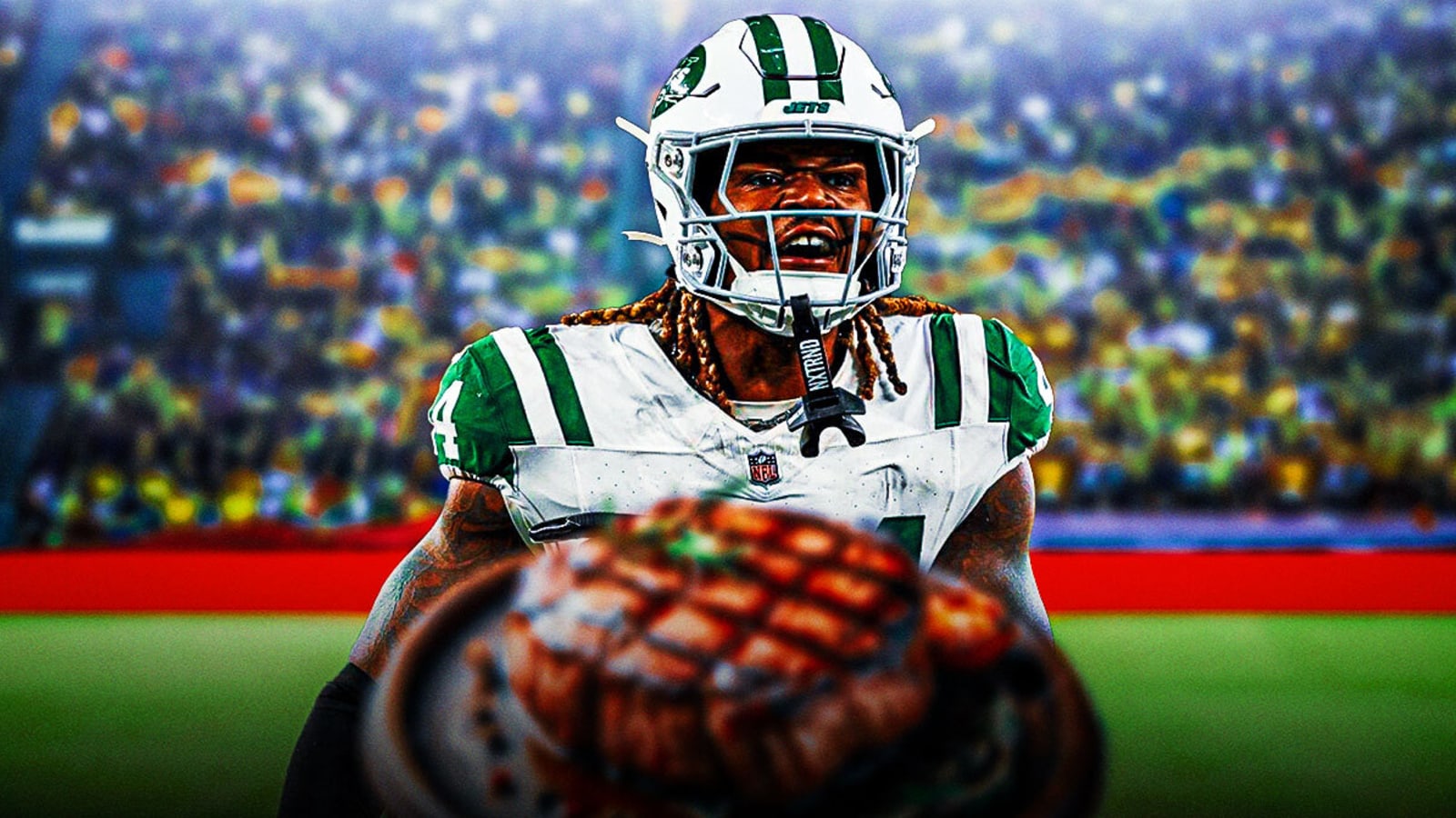 Jamien Sherwood celebrates $45M contract with a feast