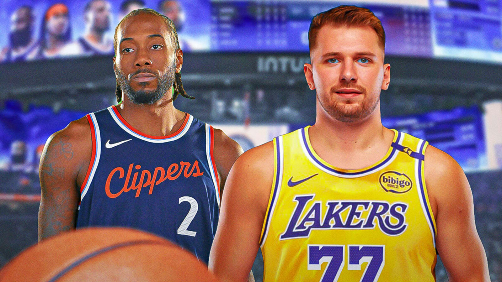 Clippers’ Kawhi Leonard reacts to Luka Doncic-Anthony Davis Lakers-Mavs trade