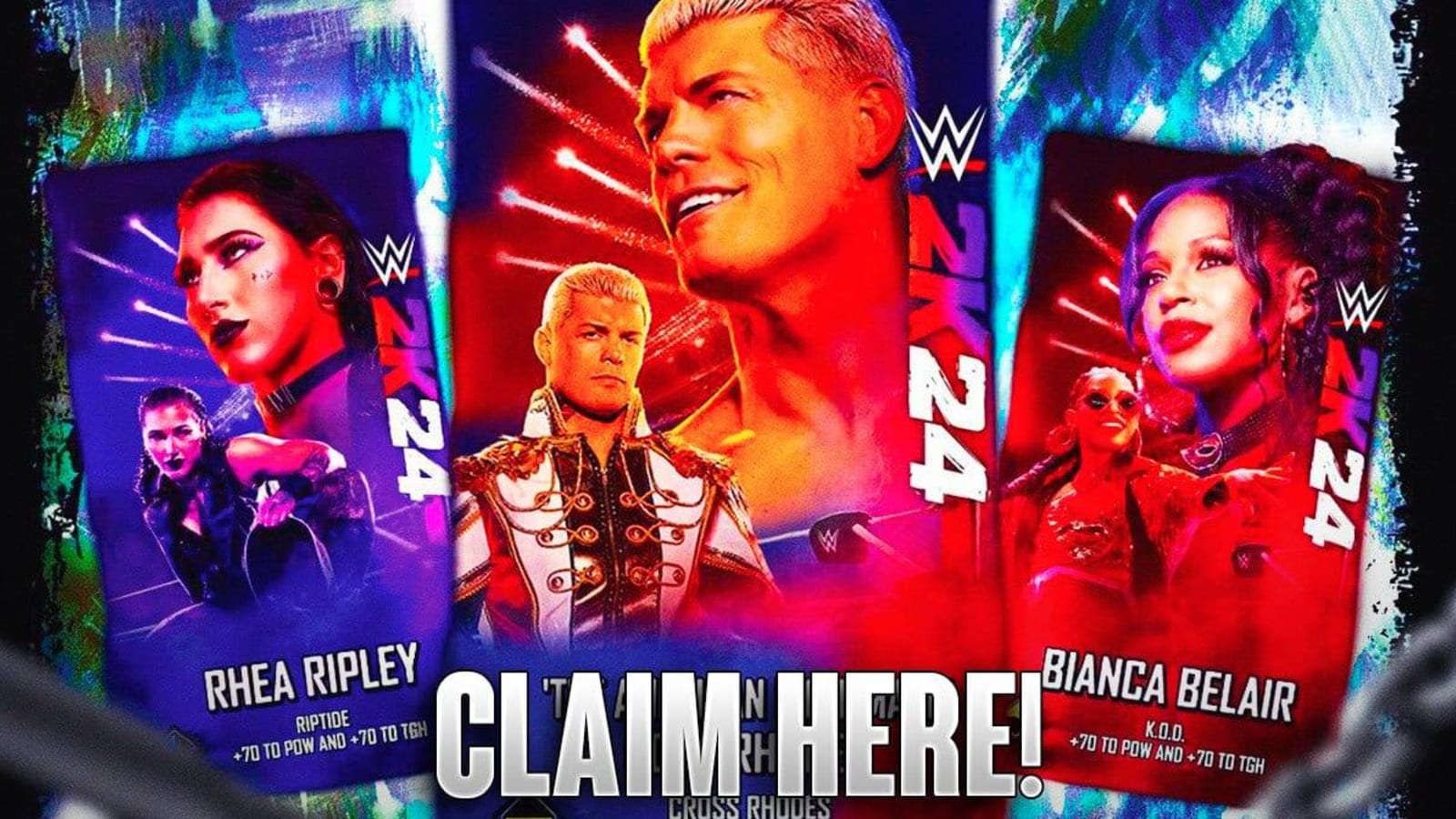 WWE 2K24 SuperCards Cody Rhodes, Bianca Belair, Rhea Ripley Out Now