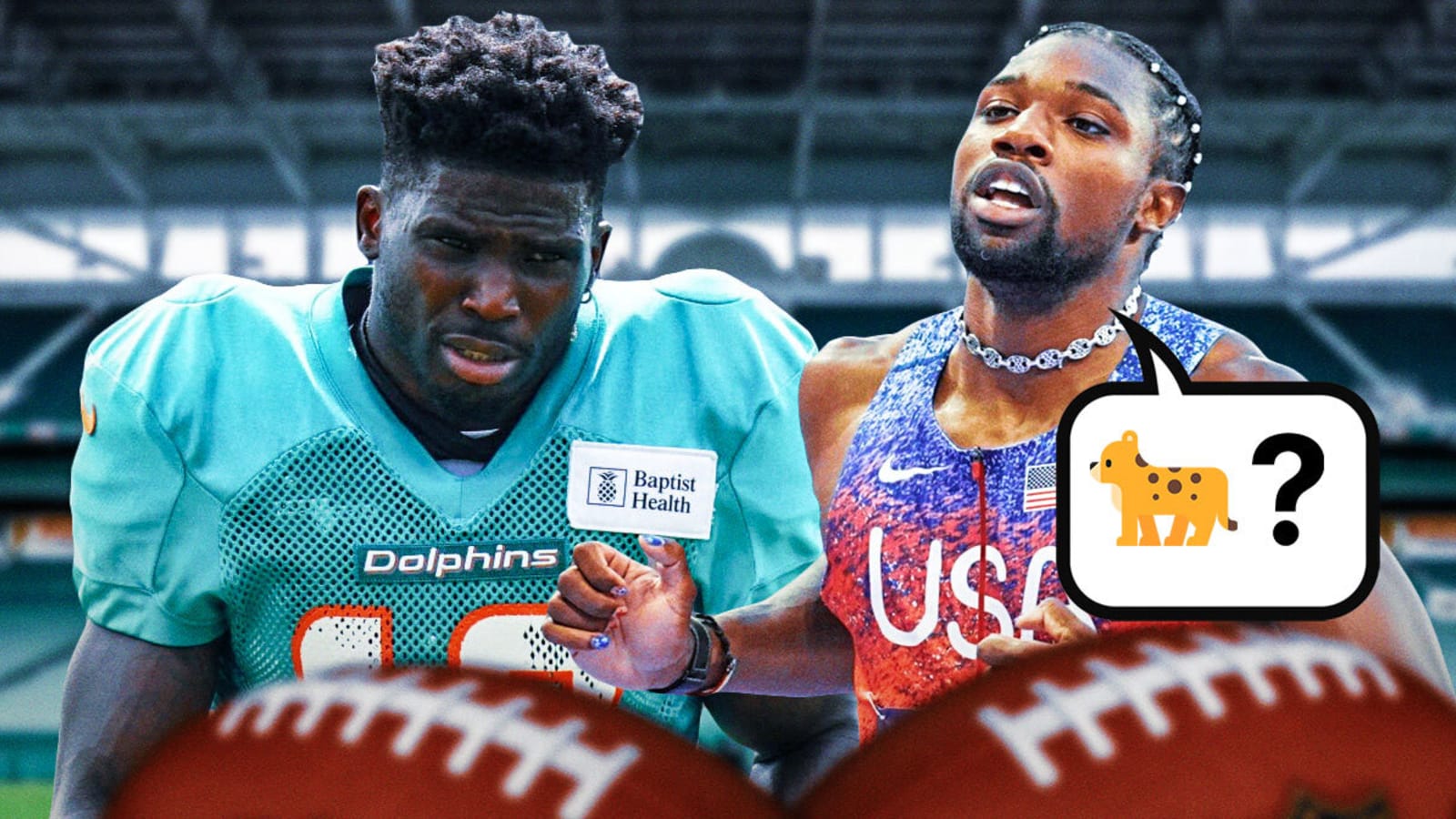 Noah Lyles drops ‘cheetah guy’ Tyreek Hill clapback