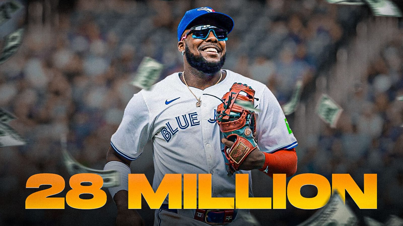Vladimir Guerrero Jr. gets 28 million reasons to smile despite slow offseason