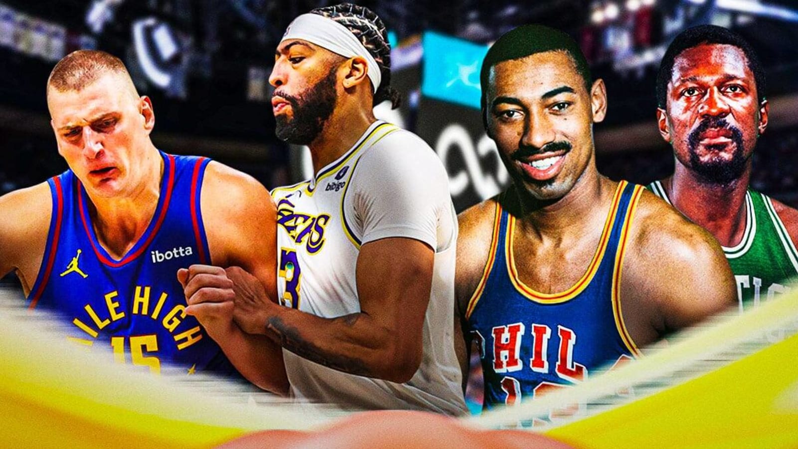 Nikola Jokic, Anthony Davis draw eye opening statistical comparison to Wilt Chamberlain, Bill Russell