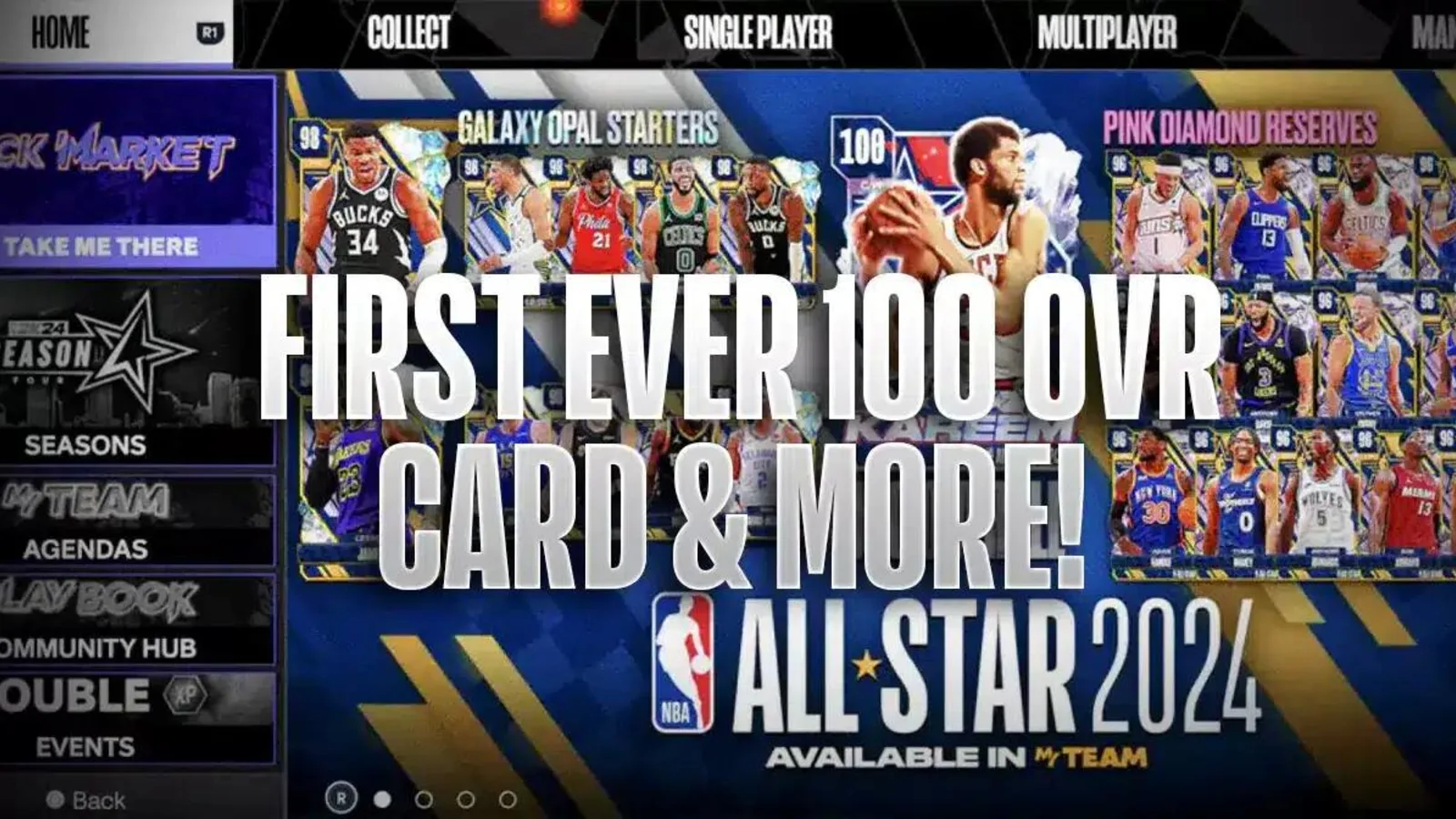 2K24 MyTEAM Adding 100 OVR Kareem Abdul-Jabbar Item