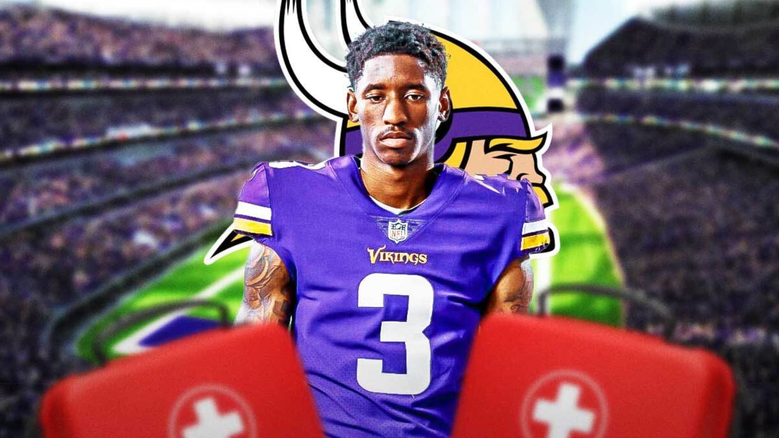 Vikings’ Jordan Addison carted off with injury