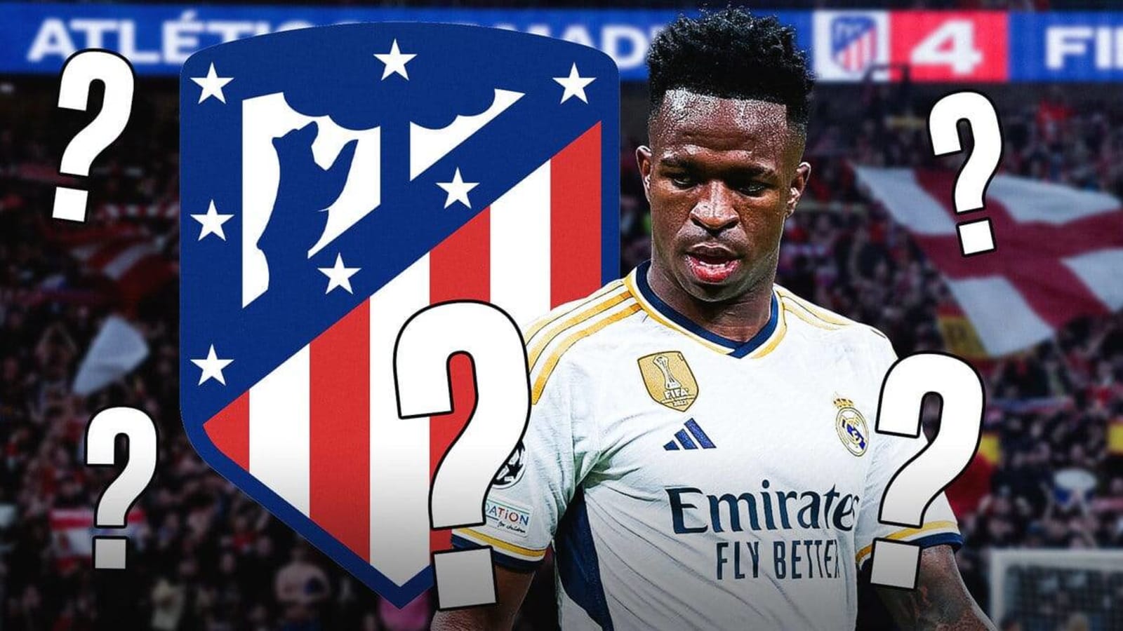 Atletico Madrid fans aim racist chants at Real Madrid’s Vinicius Jr