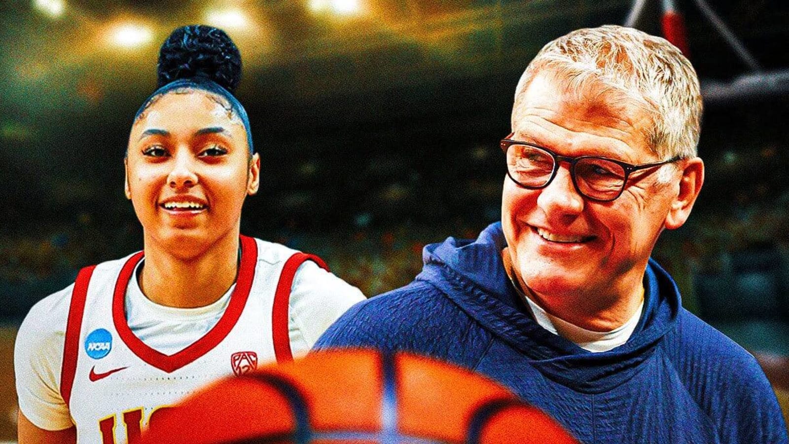 UConn women’s basketball’s Geno Auriemma sends heartfelt message to JuJu Watkins, with a joking twist