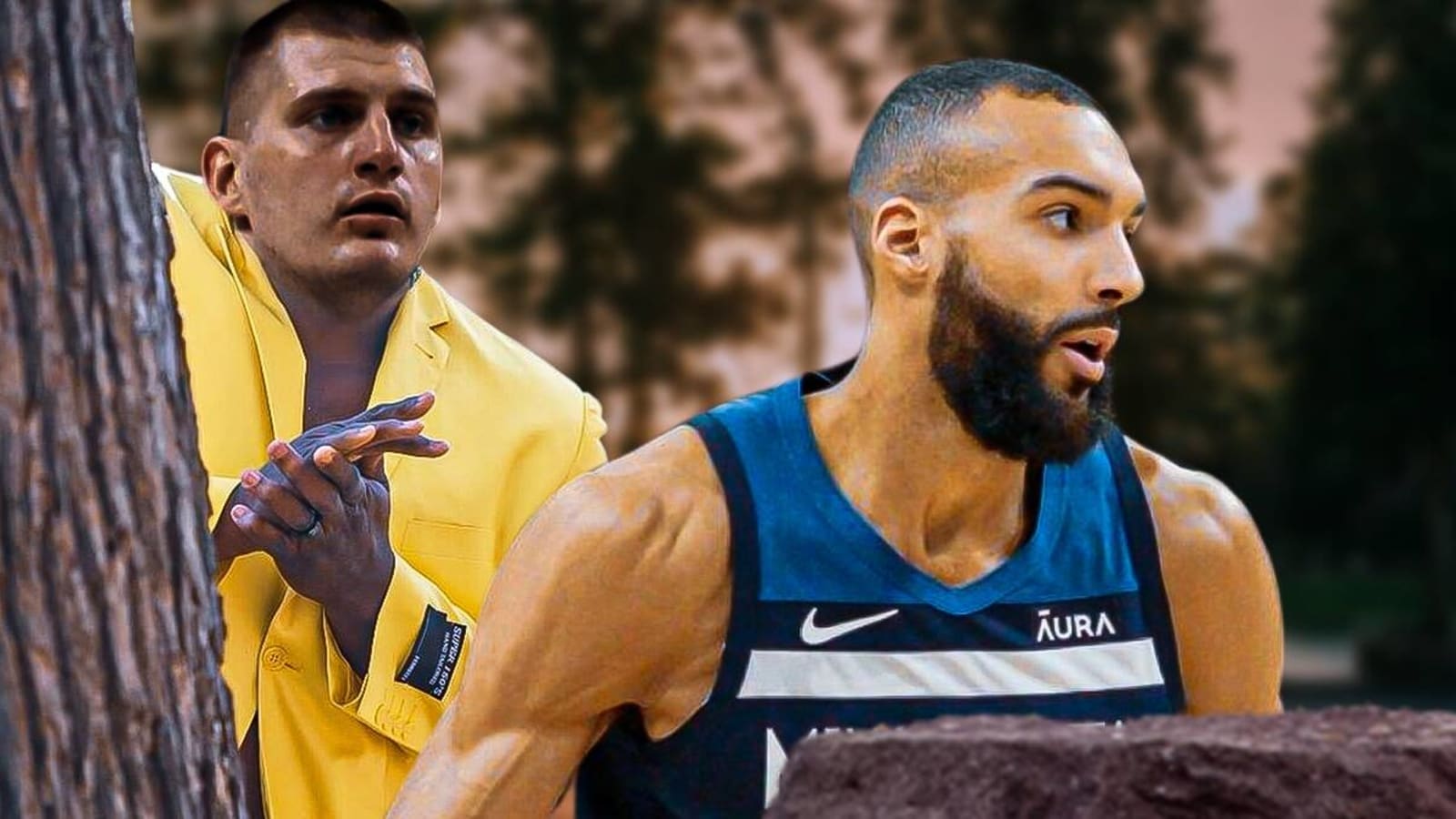 Photo of Nuggets star Nikola Jokic looking ready to do bad things to Rudy Gobert goes viral
