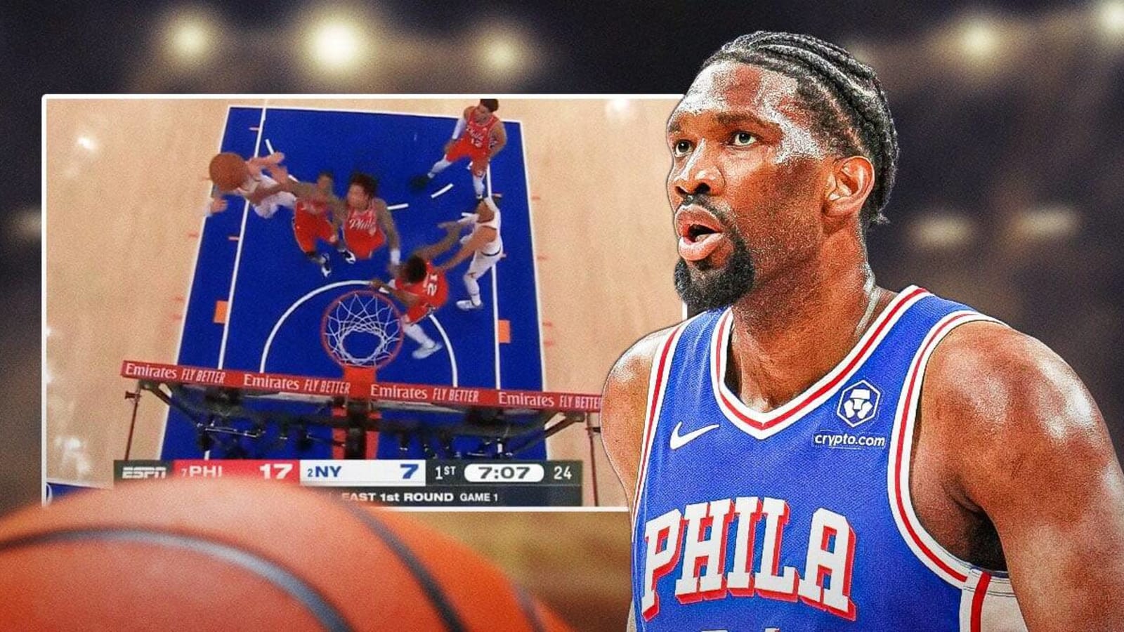 Is Joel Embiid also battling eye injury in 76ers’ series vs. Knicks?