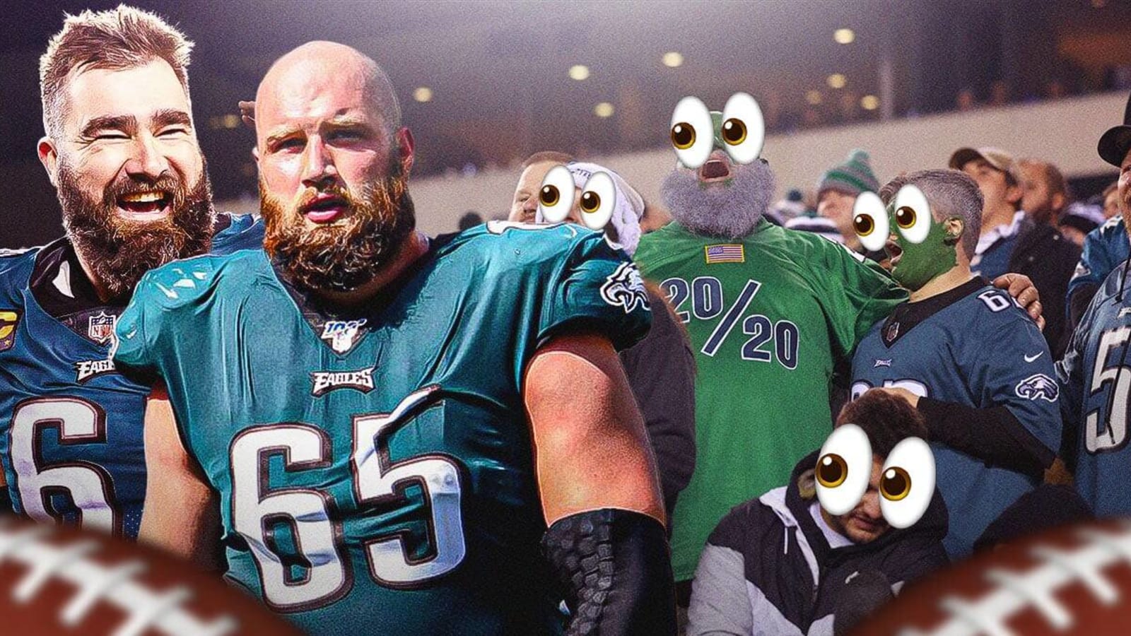 Eagles respond to Lane Johnson’s surprise WrestleMania appearance with Jason Kelce