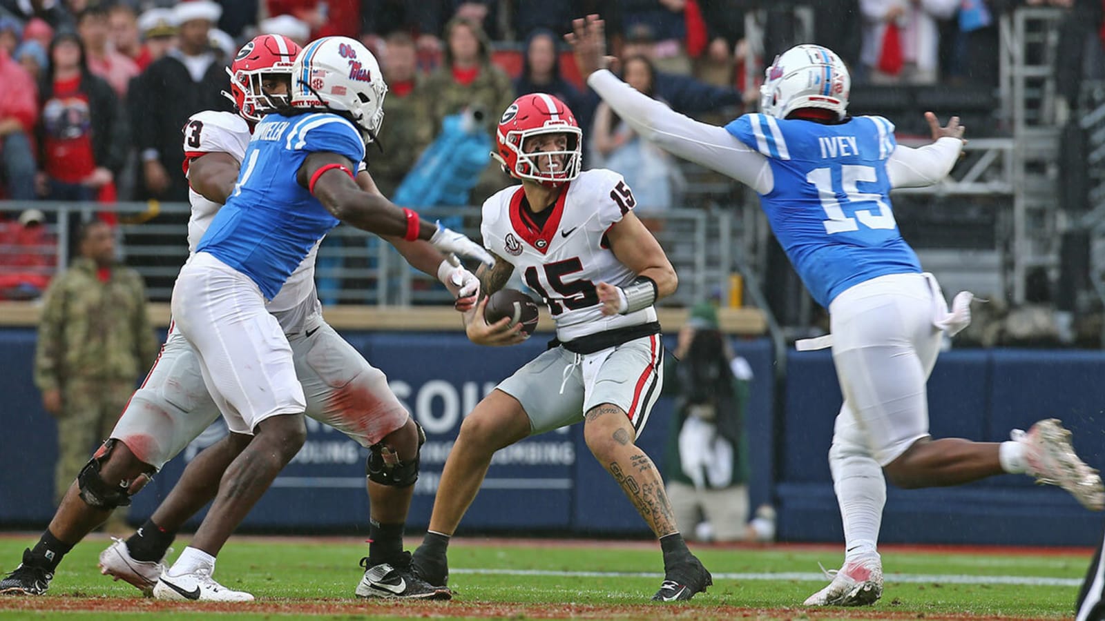 Georgia’s Kirby Smart gives firm stance on potential QB change