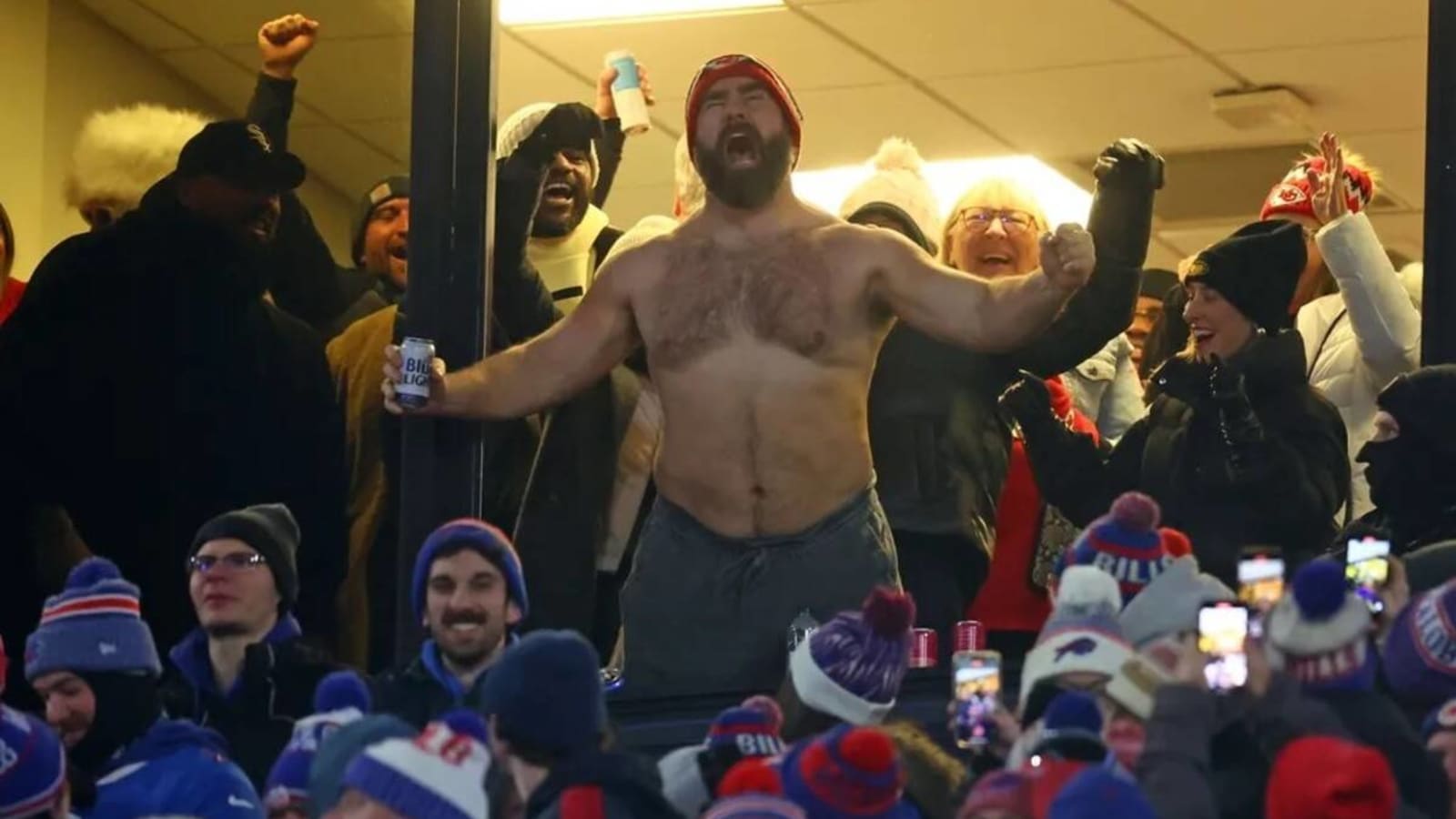 Travis Kelce is already encouraging Jason Kelce to relive viral moment at Chiefs-Bills 2024 matchup
