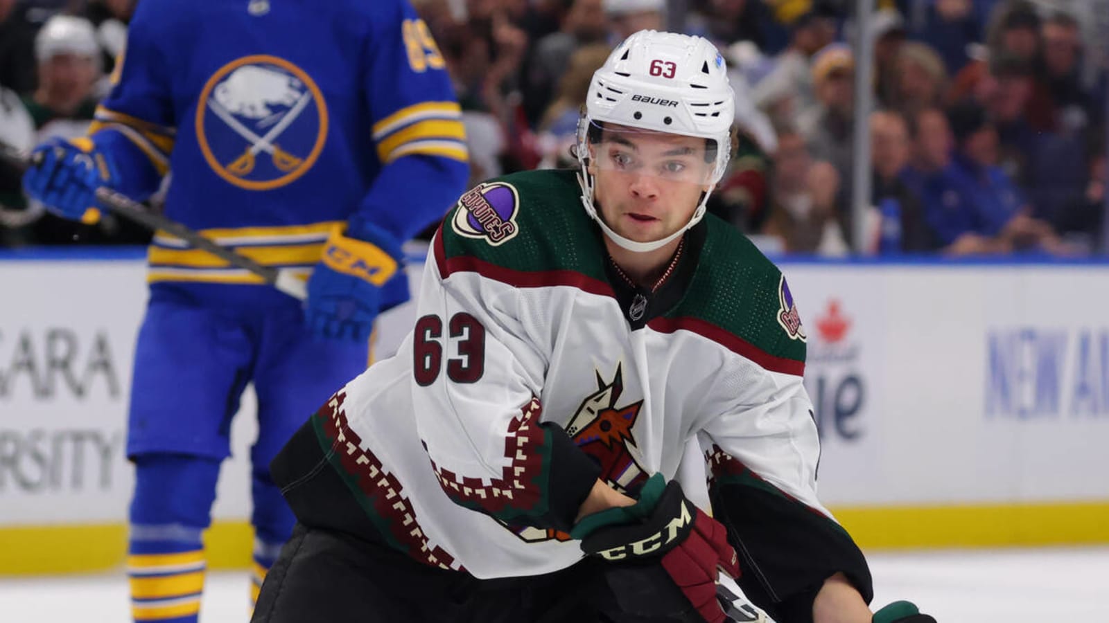 Coyotes rookie Matias Maccelli to miss six weeks with lower-body injury