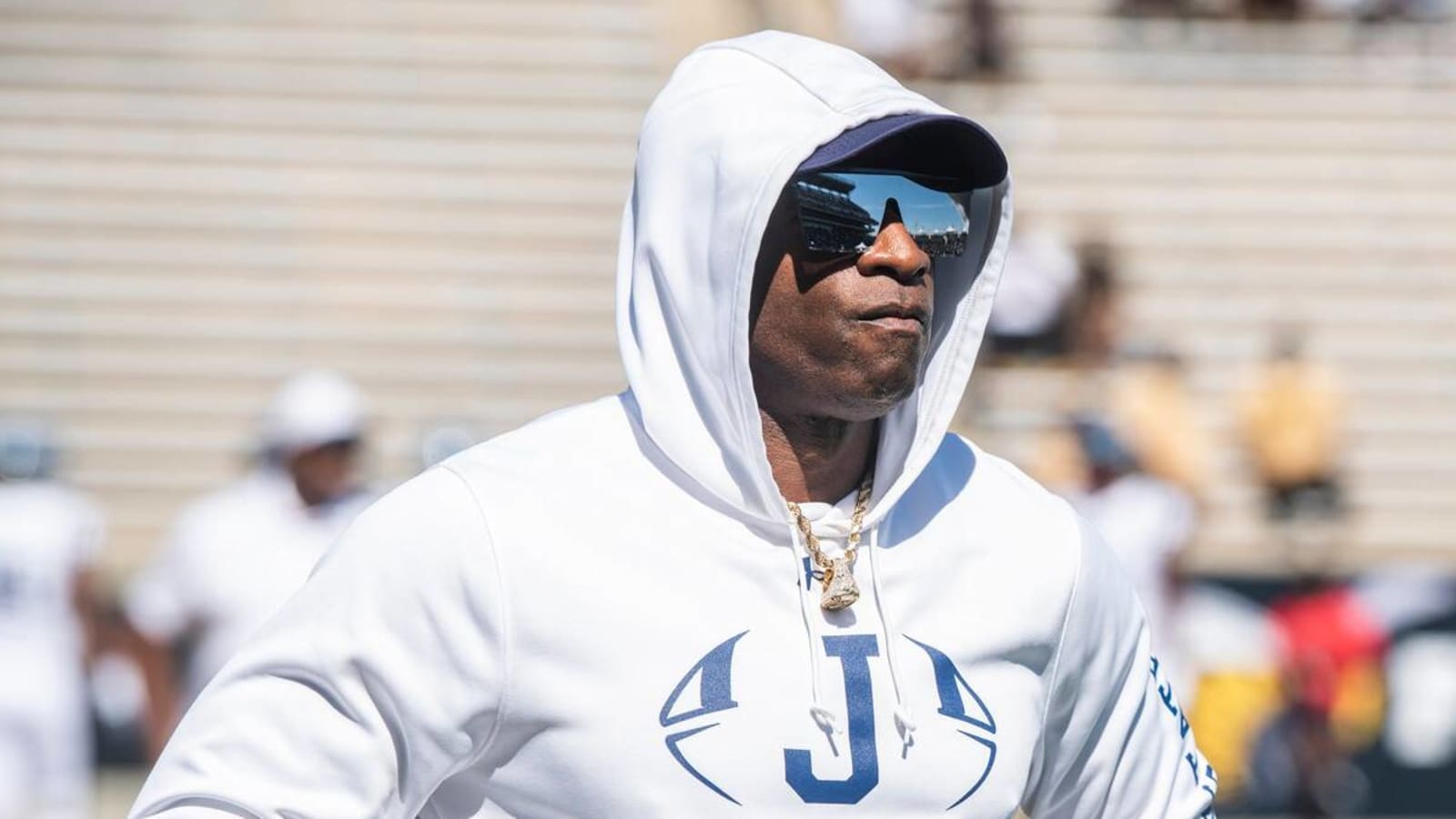 Deion Sanders wears 'I am SWAC' hoodie in response to rival