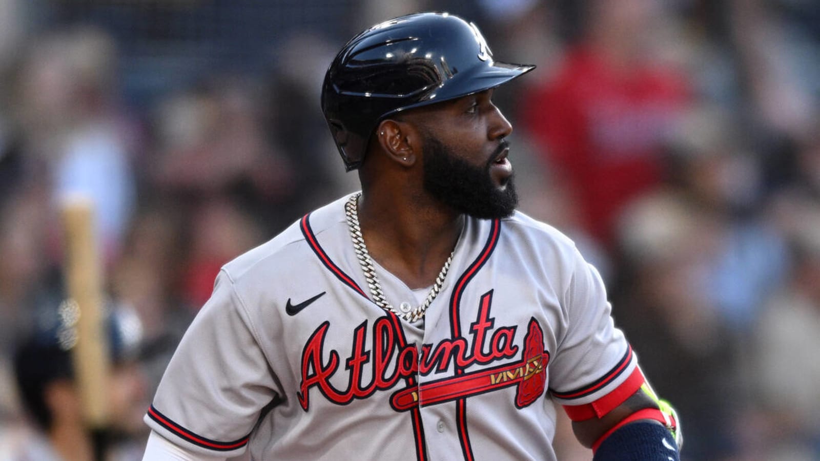 Braves OF Marcell Ozuna strikes out on three straight balls, Twitter reacts