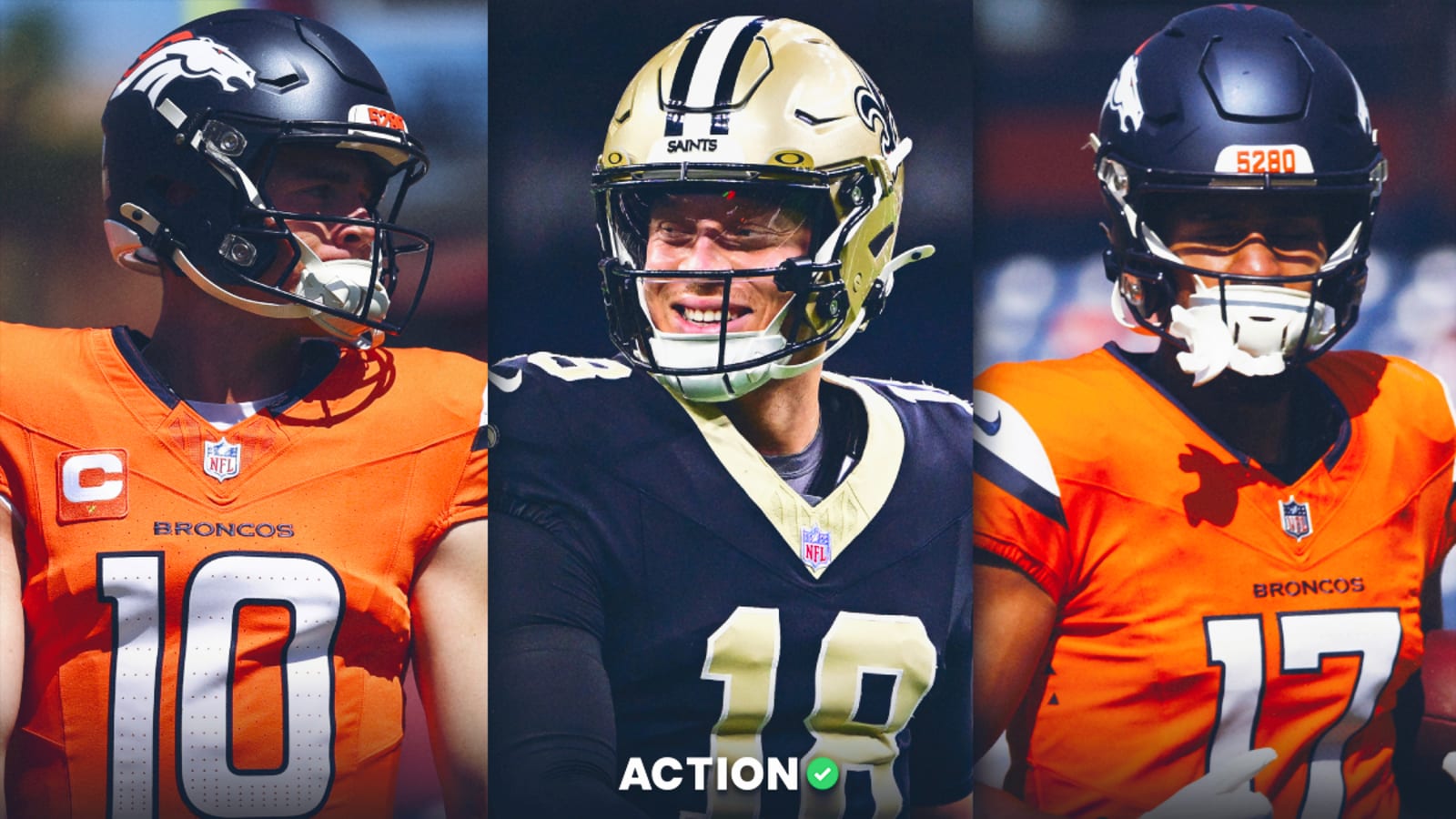 Broncos vs. Saints 'TNF' player props for Spencer Rattler, Bo Nix, Devaughn Vele