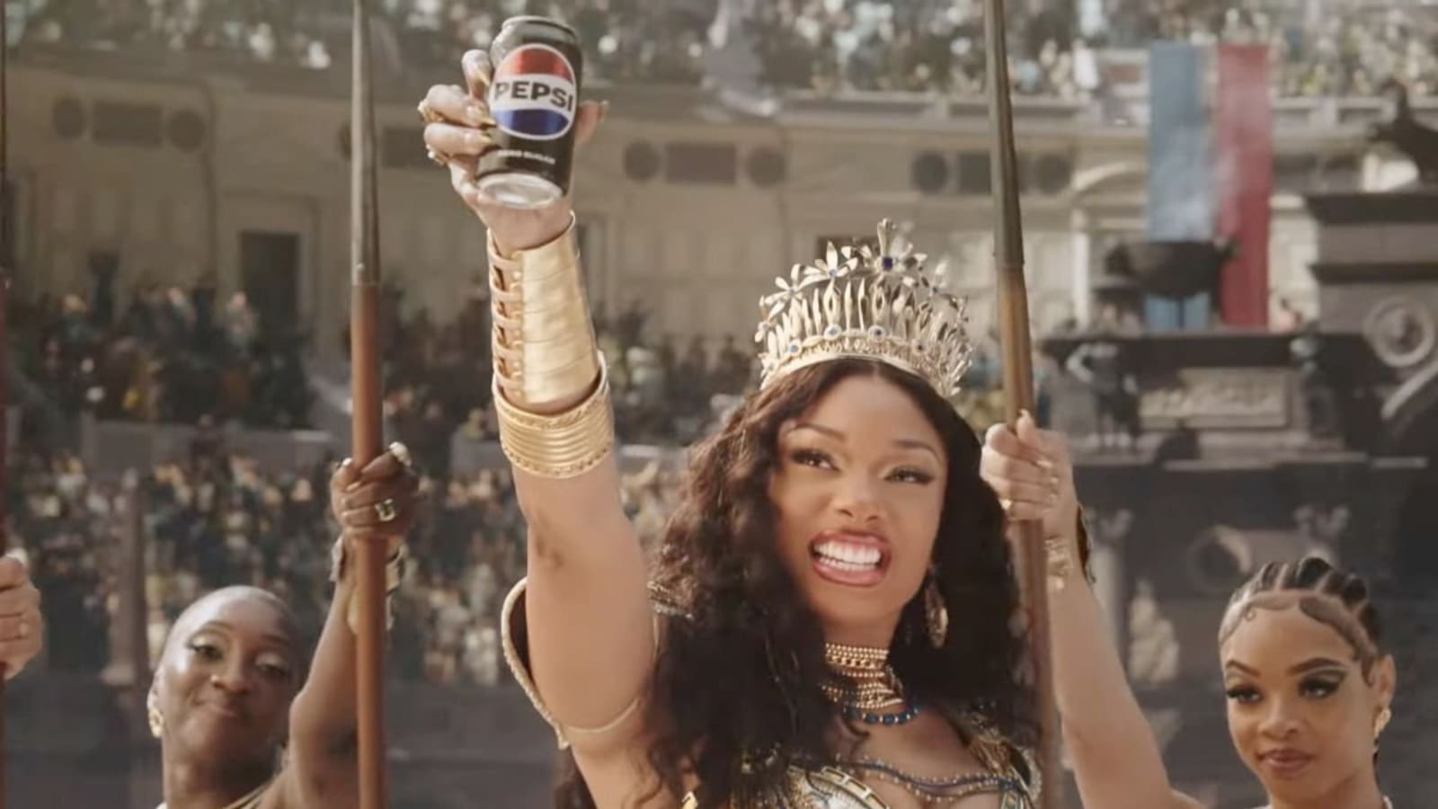 Pepsi and Paramount’s NFL Commercial Stars Megan Thee Stallion in a GLADIATOR II World