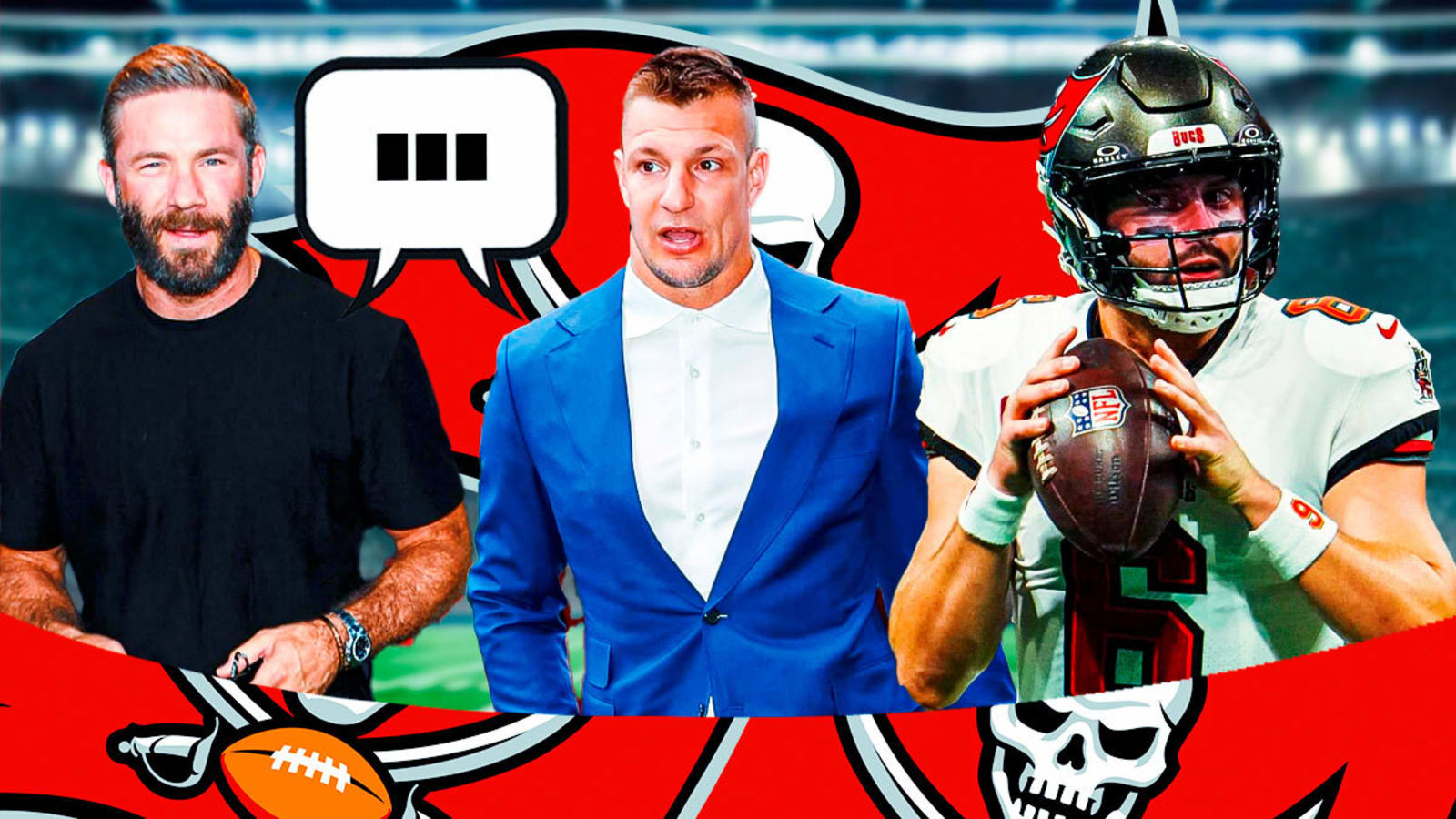 Rob Gronkowski, Julian Edelman give ‘dawg’ Baker Mayfield his flowers